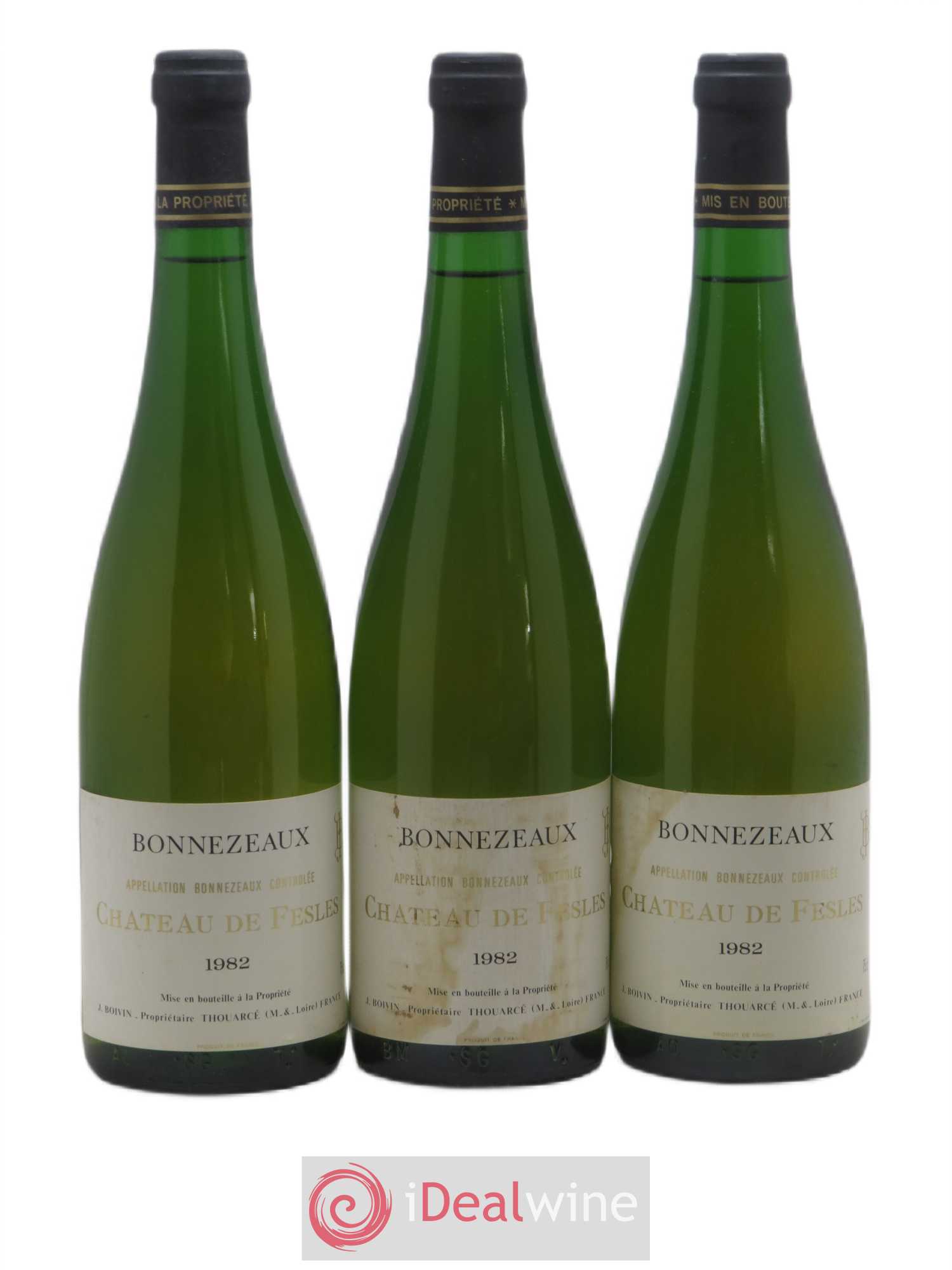 Bonnezeaux Château de Fesles 1982 - Lotto di 3 bottiglie - 0