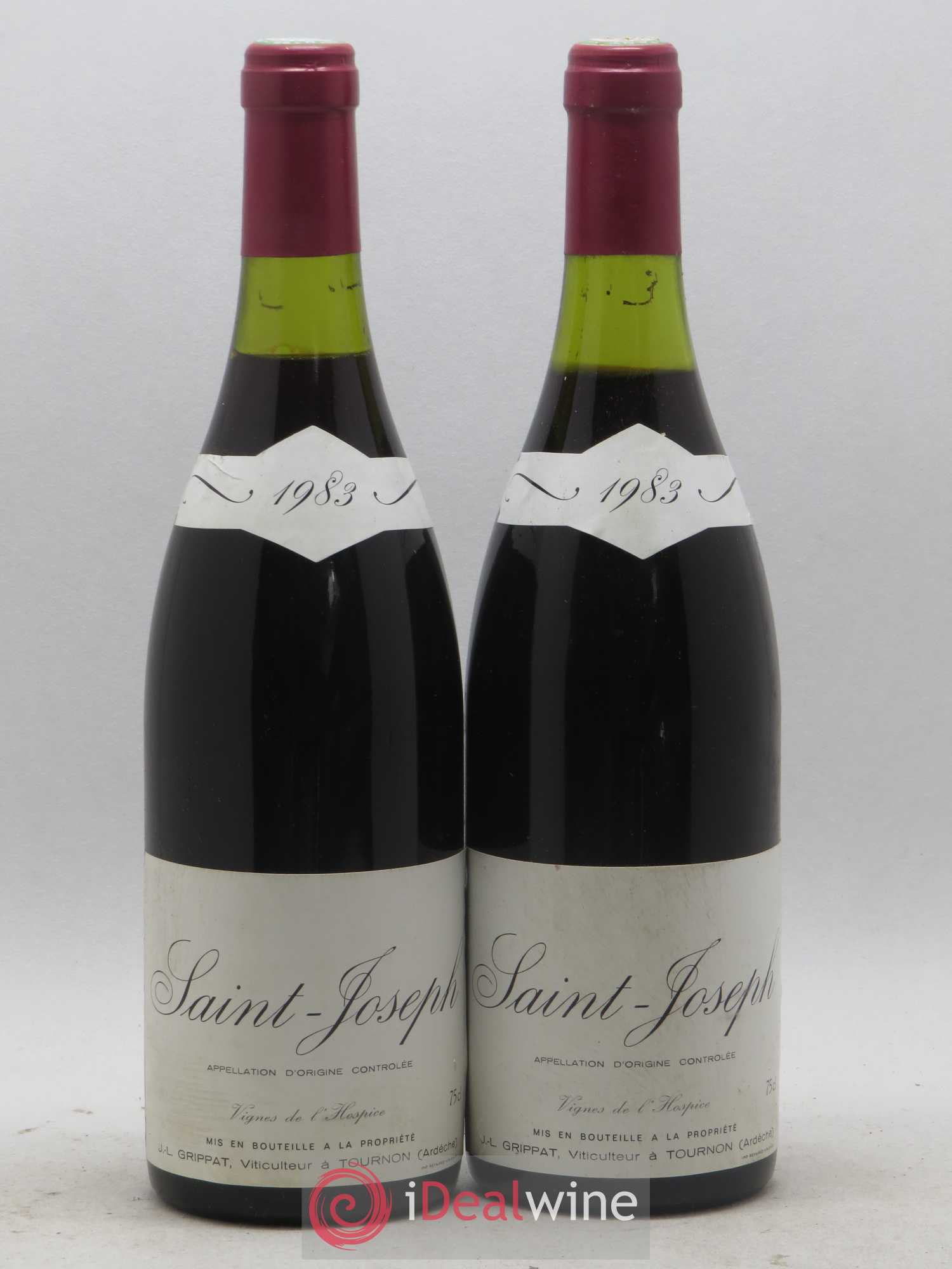 Saint-Joseph Vignes de l'Hospice Jean-Louis Grippat 1983 - Lot de 2 bouteilles - 0