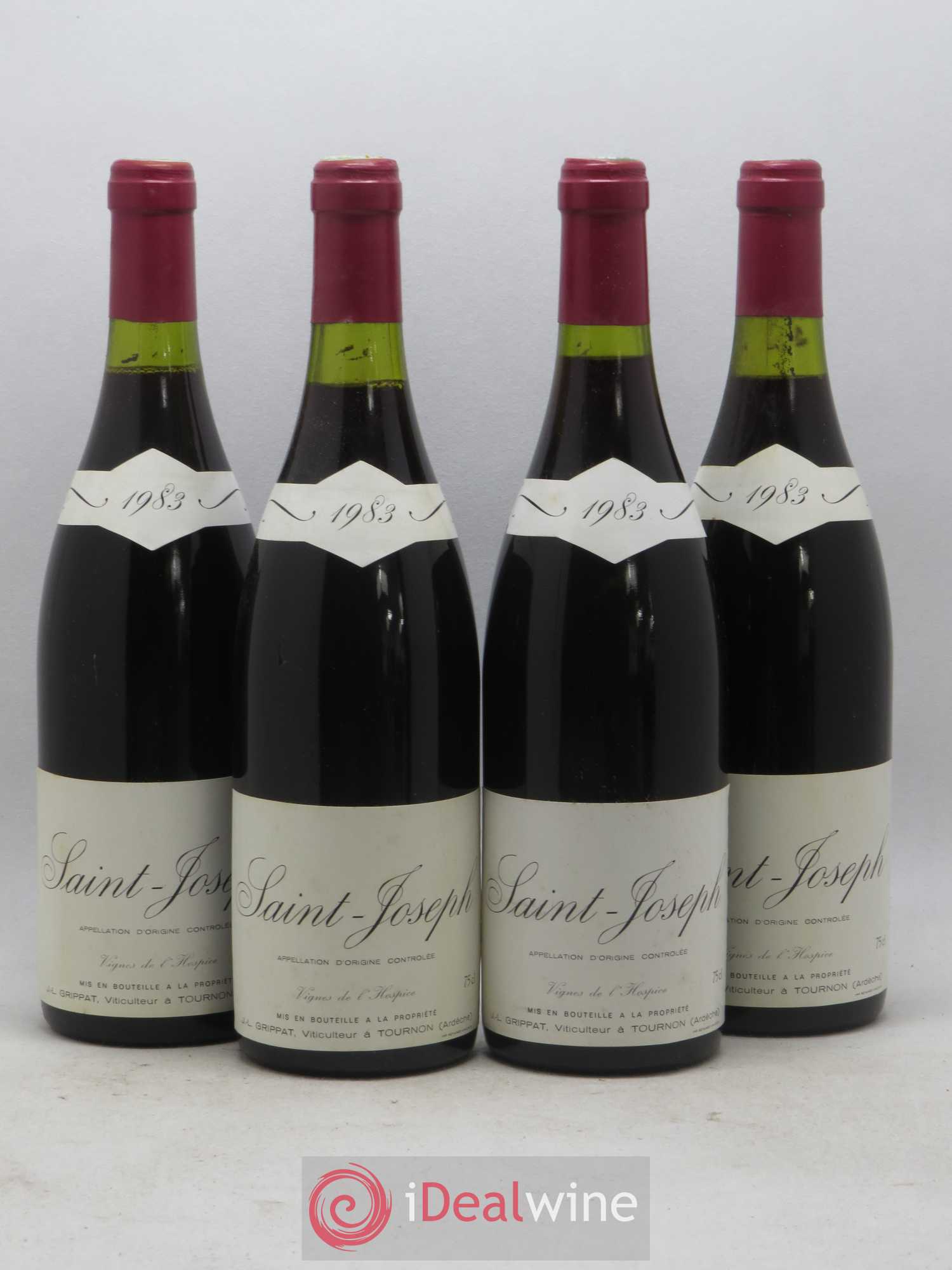 Saint-Joseph Vignes de l'Hospice Jean-Louis Grippat 1983 - Lot de 4 bouteilles - 0