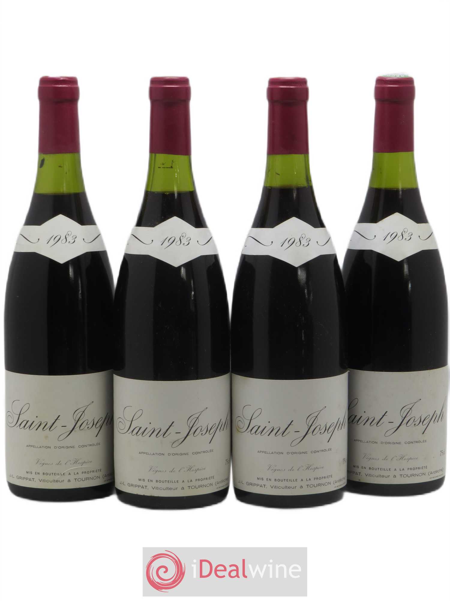 Saint-Joseph Vignes de l'Hospice Jean-Louis Grippat 1983 - Lot de 4 bouteilles - 0