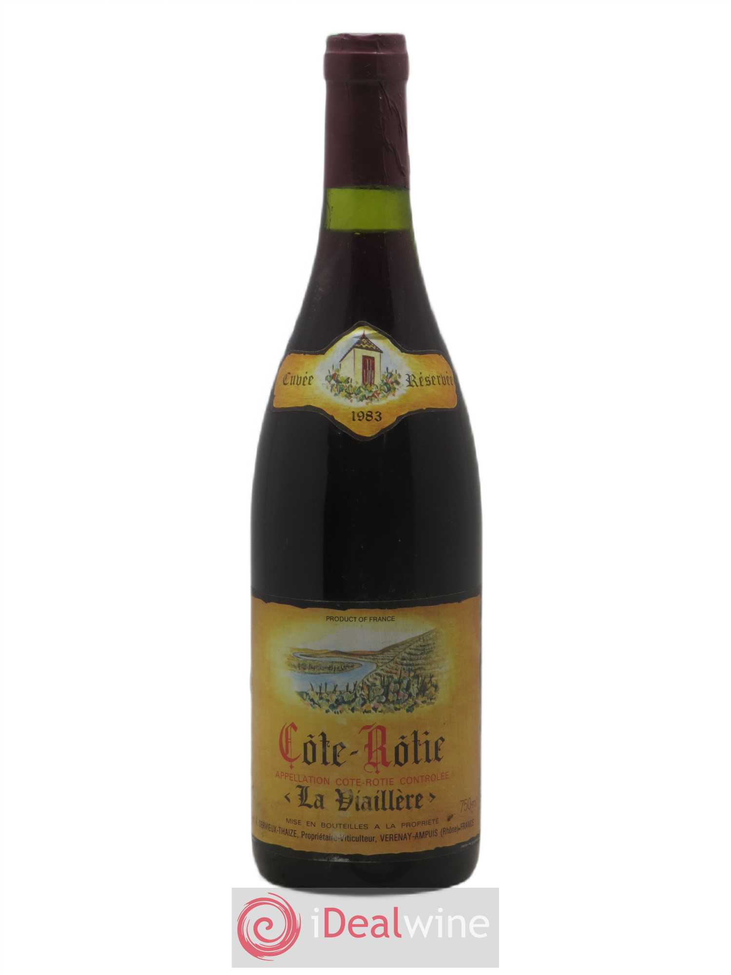 Côte-Rôtie La Viaillere Dervieux Thaize 1983 - Lot de 1 bouteille - 0