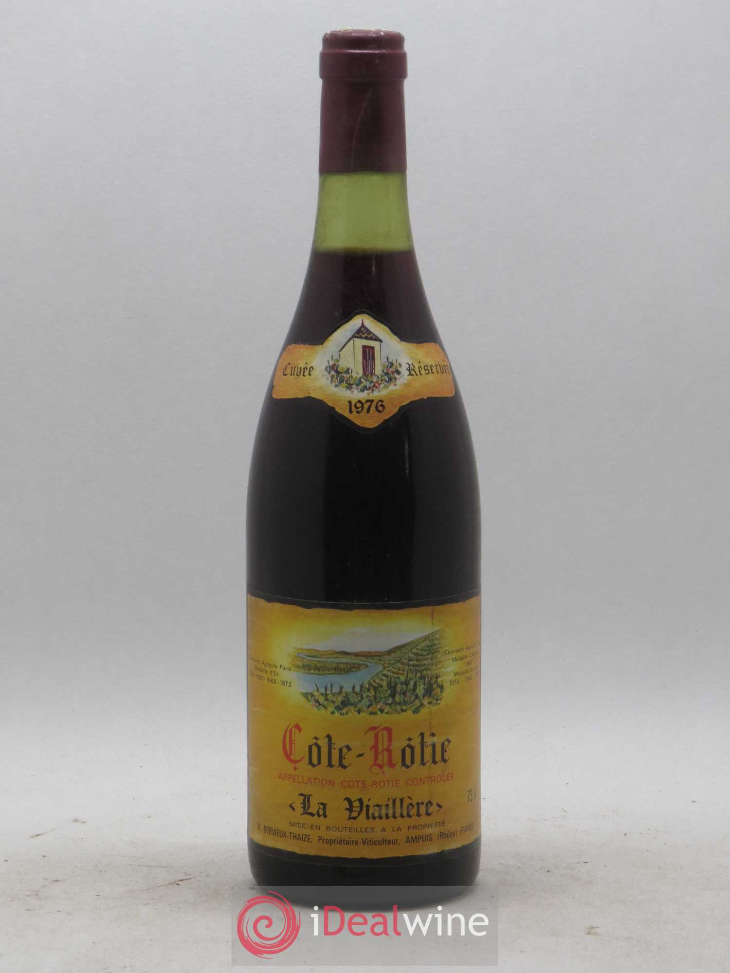 Côte-Rôtie La Viaillere Dervieux Thaize 1976 - Lot de 1 bouteille - 0