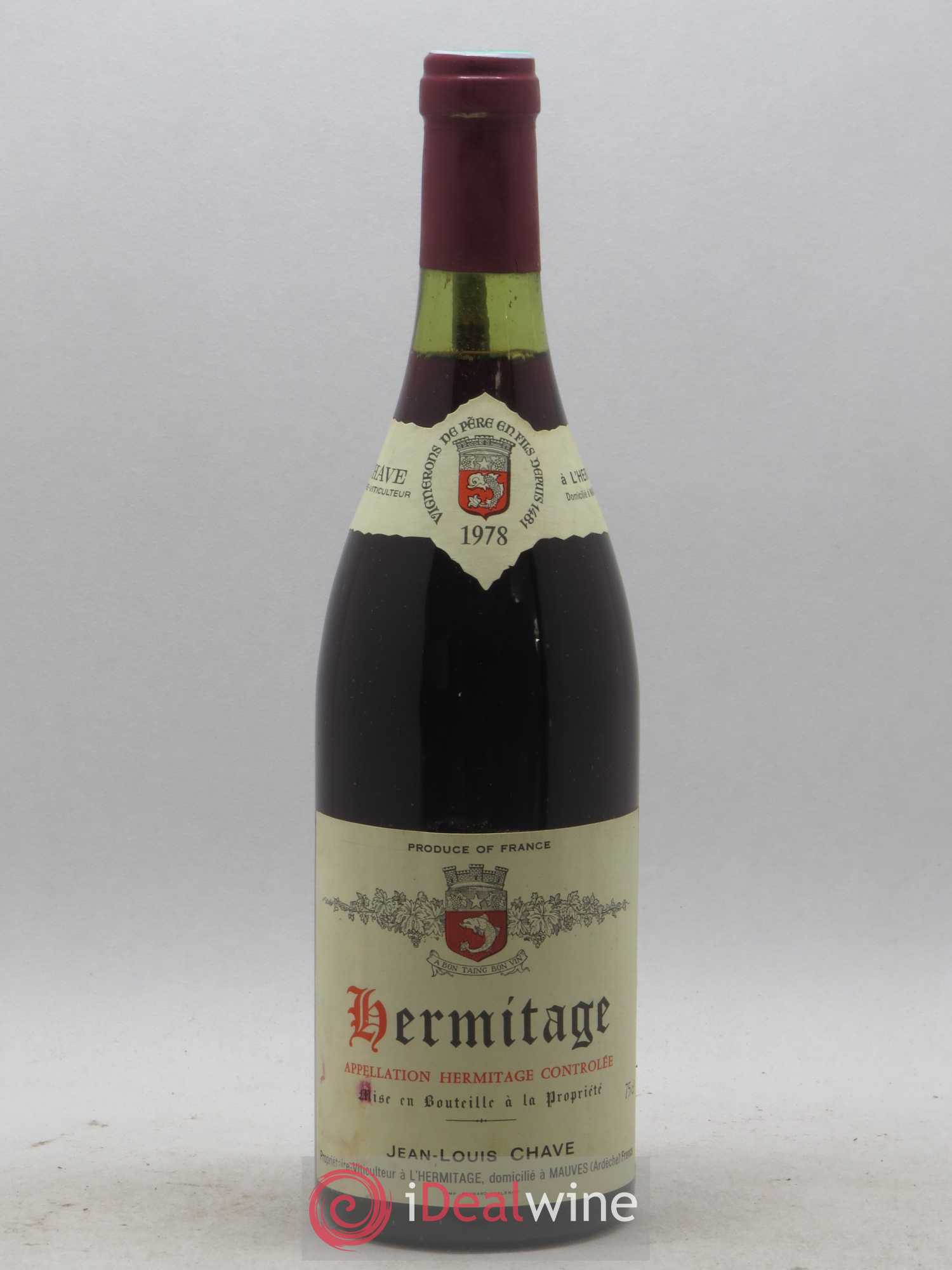 Hermitage Jean-Louis Chave 1978 - Lot de 1 bouteille - 0