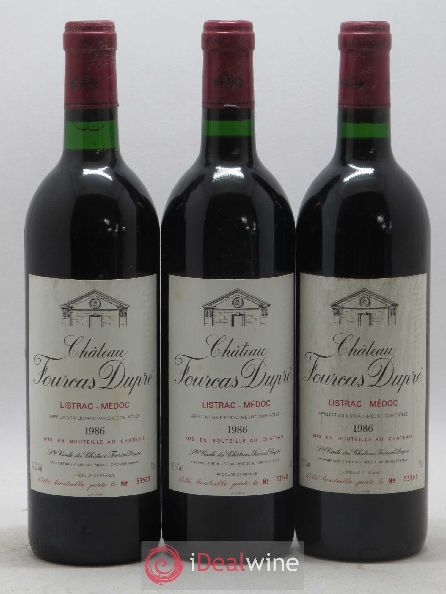 Château Fourcas Dupré 1986 - Lot de 12 bouteilles - 3
