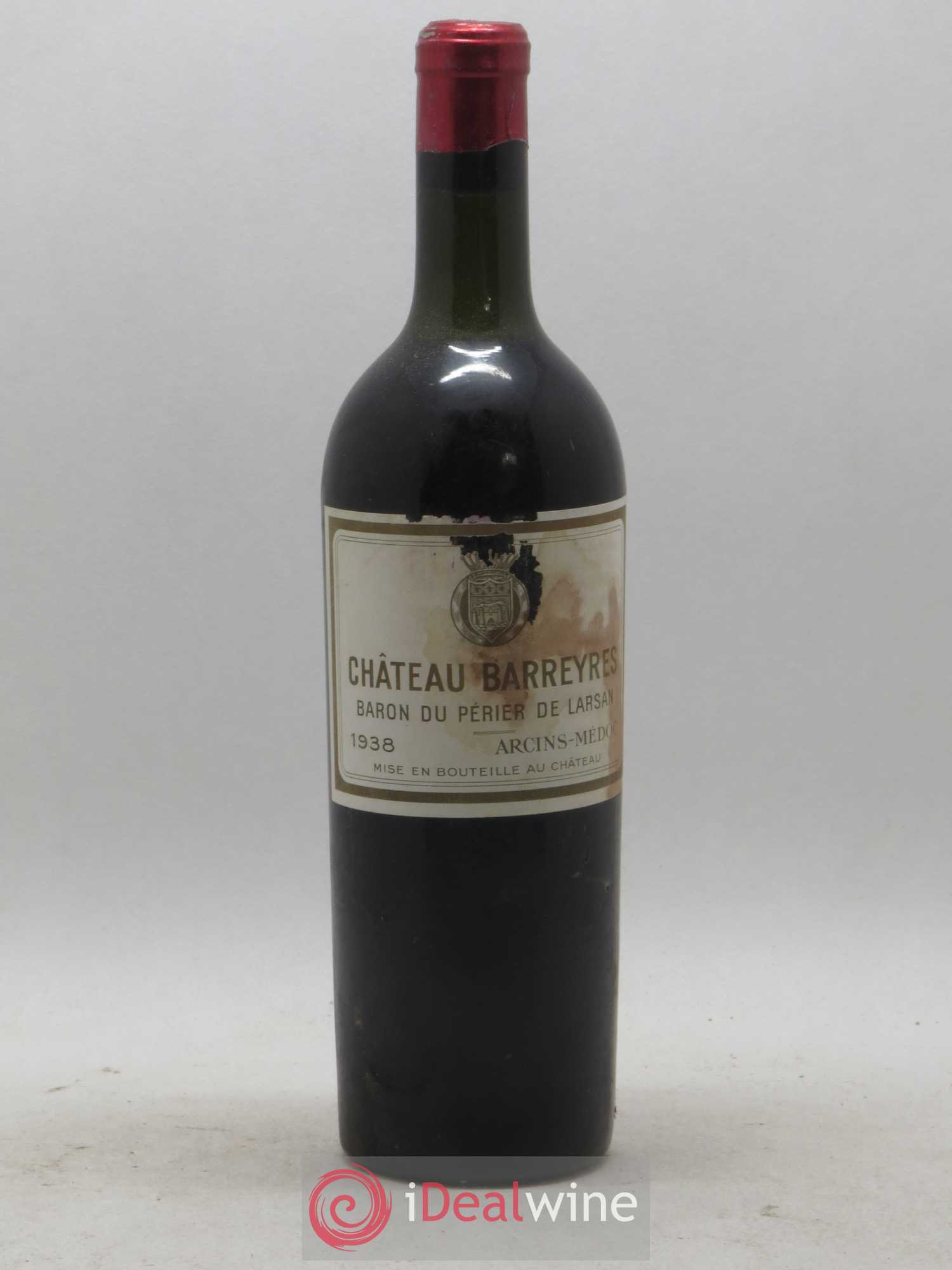 Château Barreyres Cru Bourgeois 1938 - Lot de 1 bouteille - 0