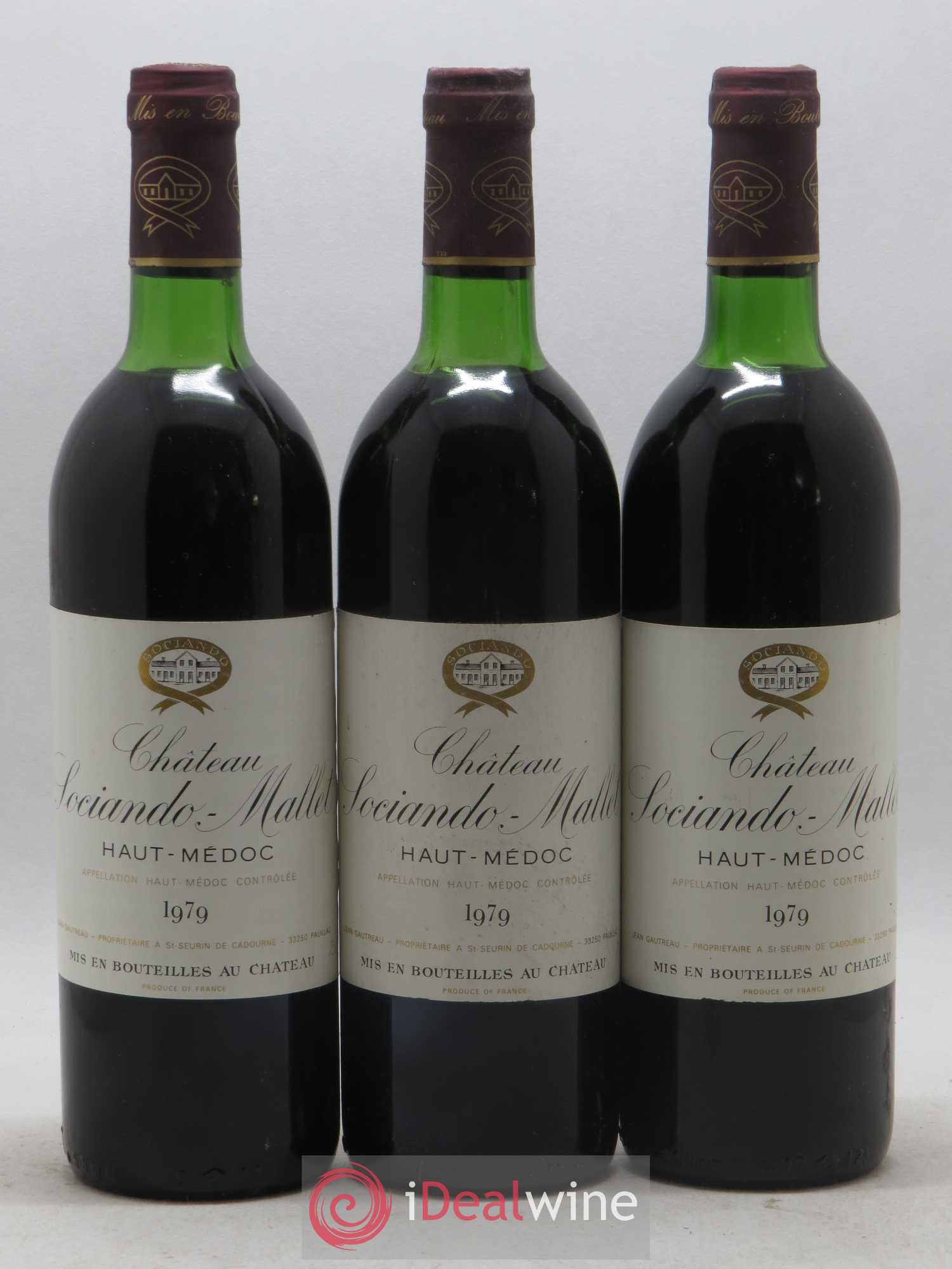 Château Sociando Mallet 1978 - Lot de 6 bouteilles - 2