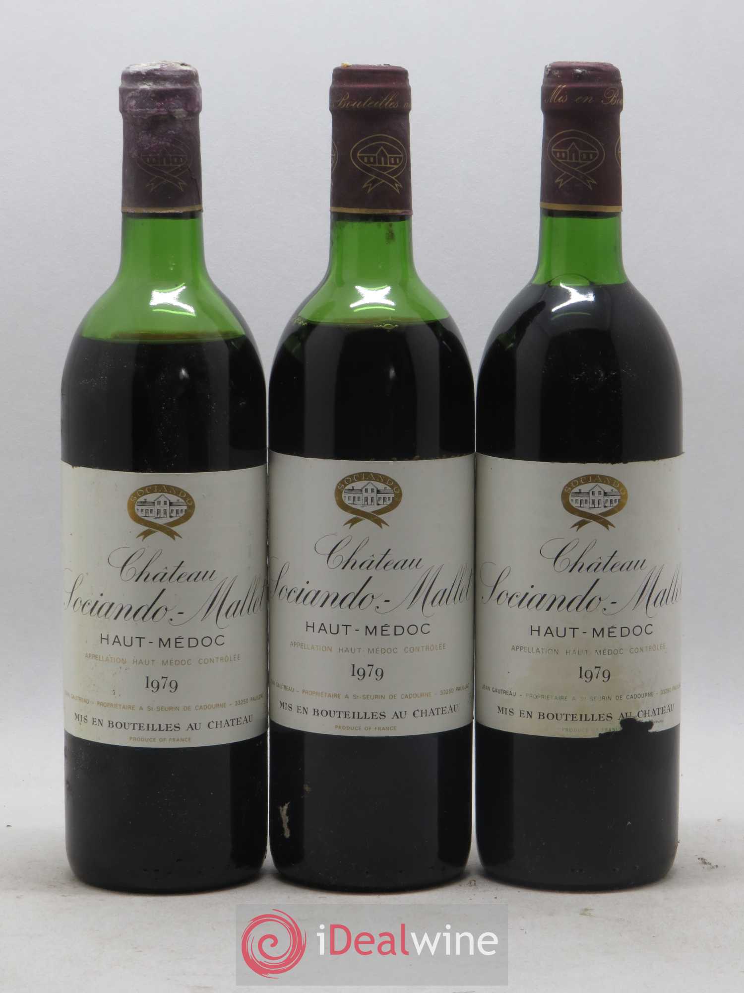 Château Sociando Mallet (sans prix de réserve) 1979 - Lot de 6 bouteilles - 2