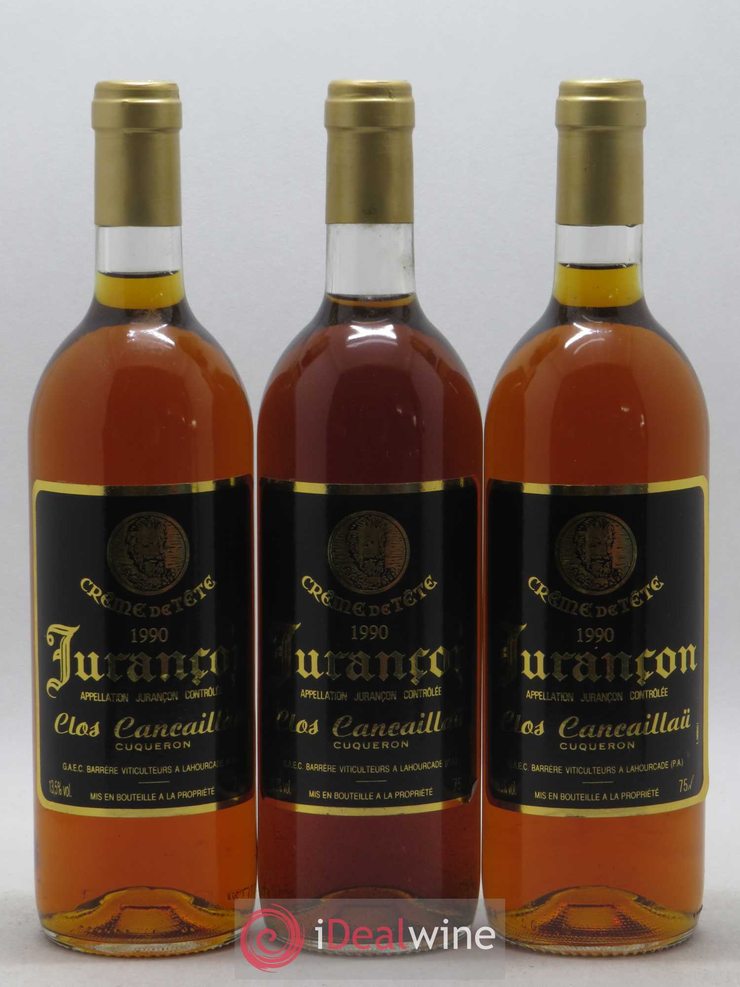 Jurançon Clos Cancaillau Creme de Tête 1990 - Lotto di 12 bottiglie - 1