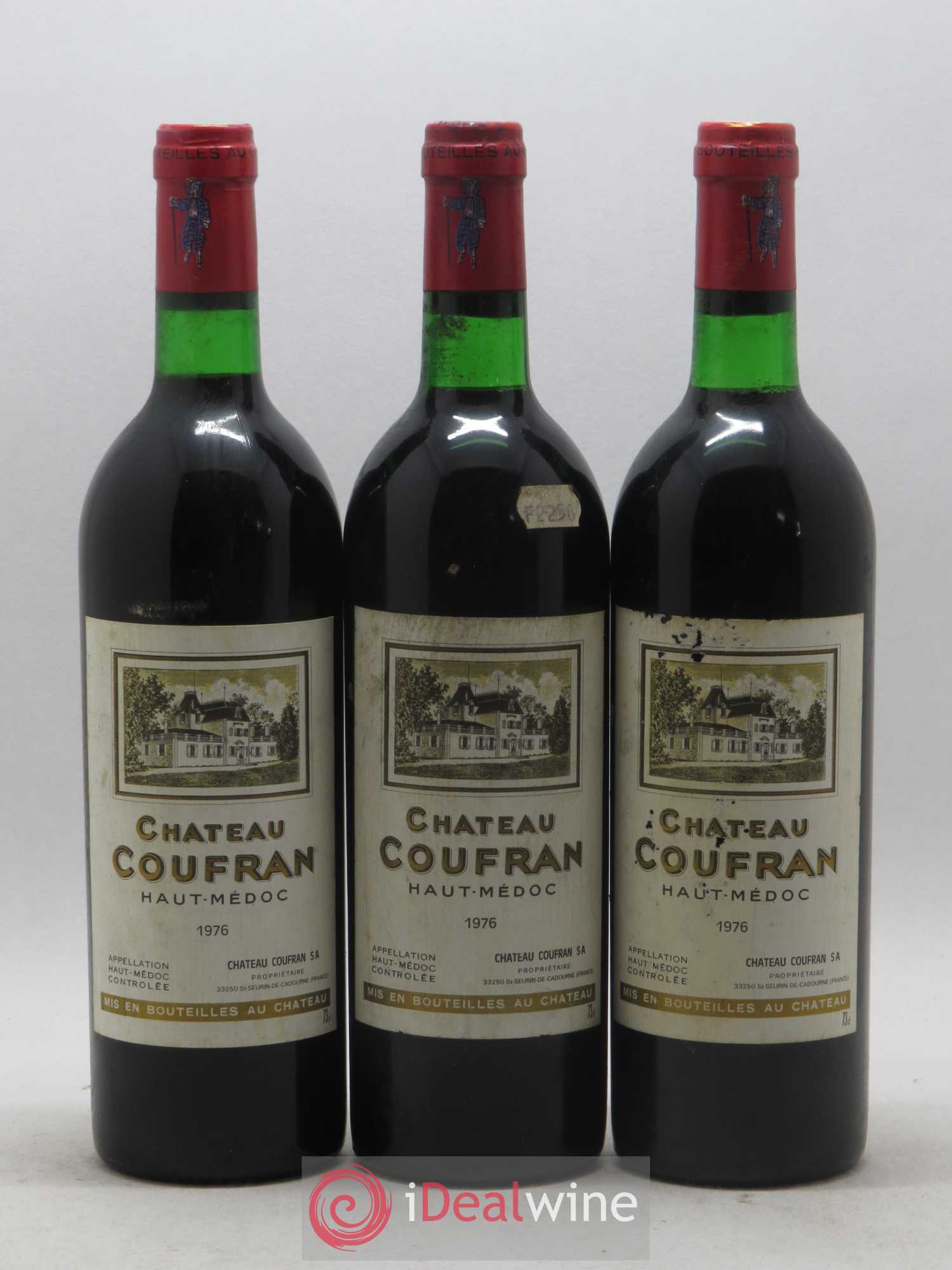 Château Coufran Cru Bourgeois 1976 - Lot de 12 bouteilles - 1