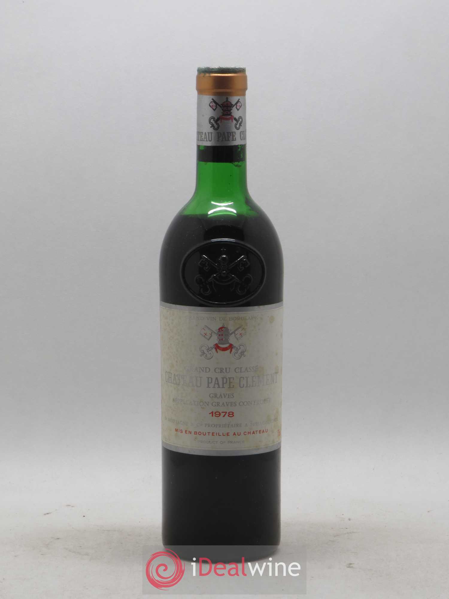 Château Pape Clément Cru Classé de Graves 1978 - Lot de 1 bouteille - 0