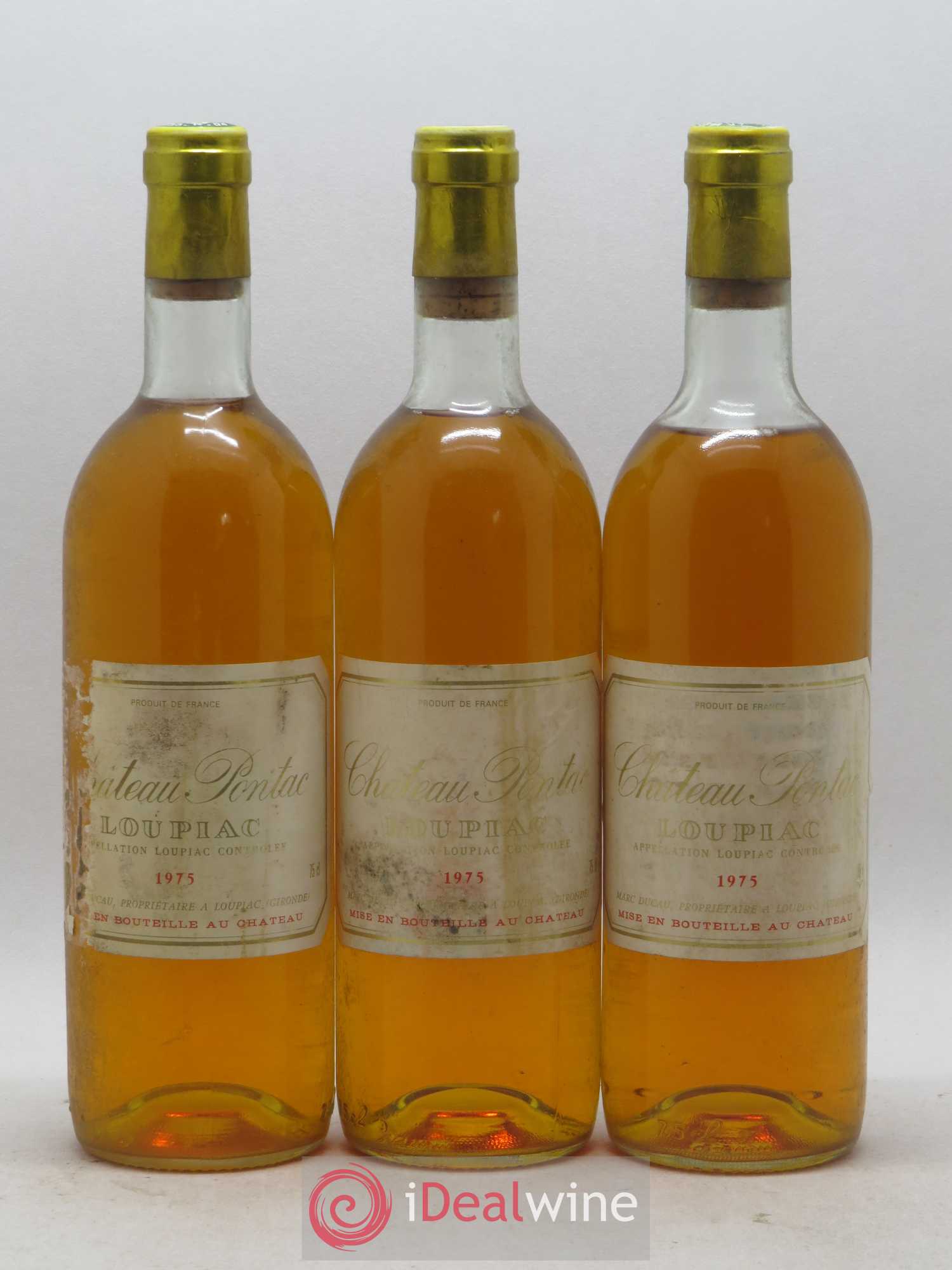 Loupiac Château Pontac 1975 - Lot de 6 bouteilles - 1