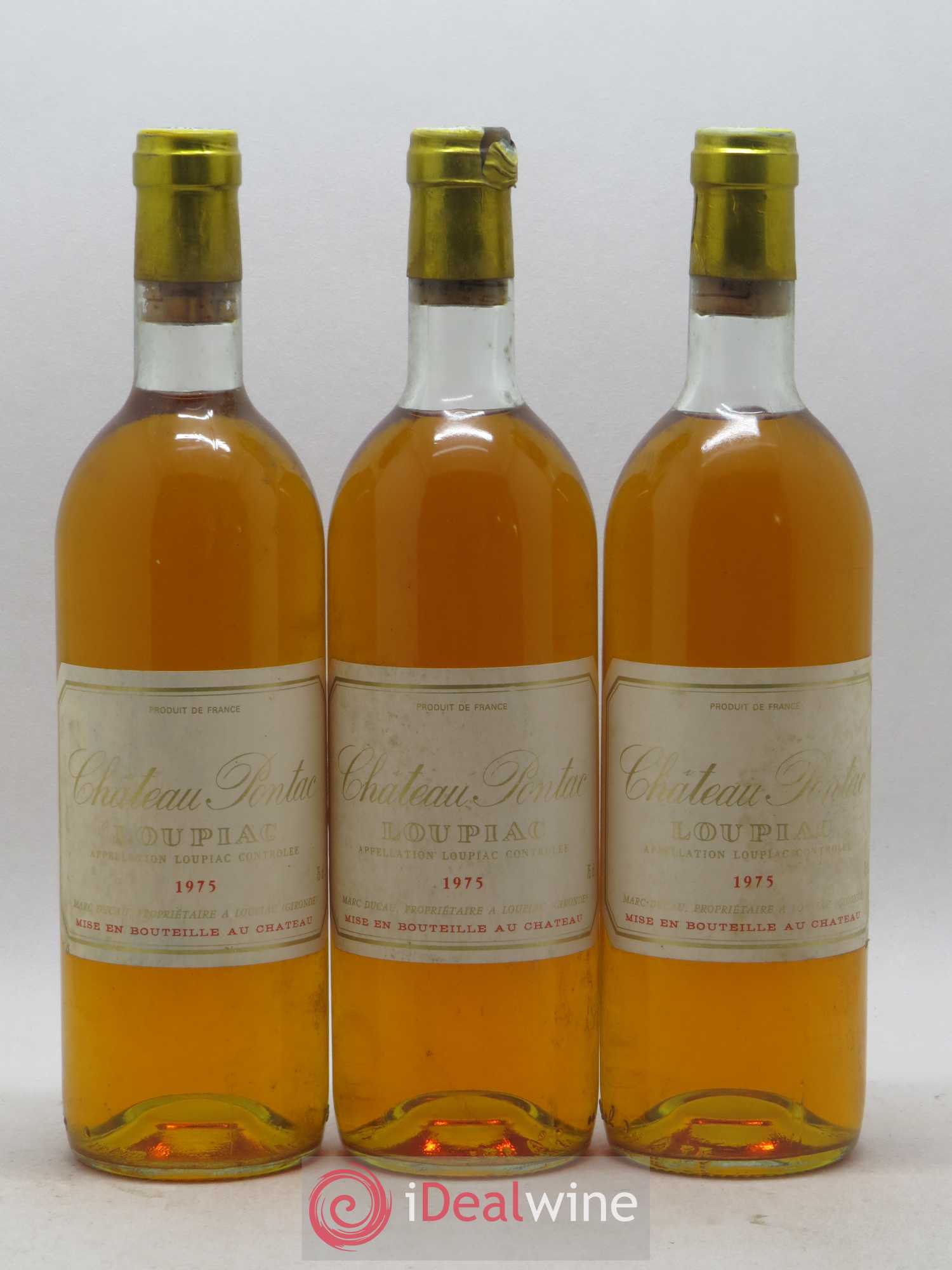 Loupiac Château Pontac 1975 - Lot de 6 bouteilles - 2