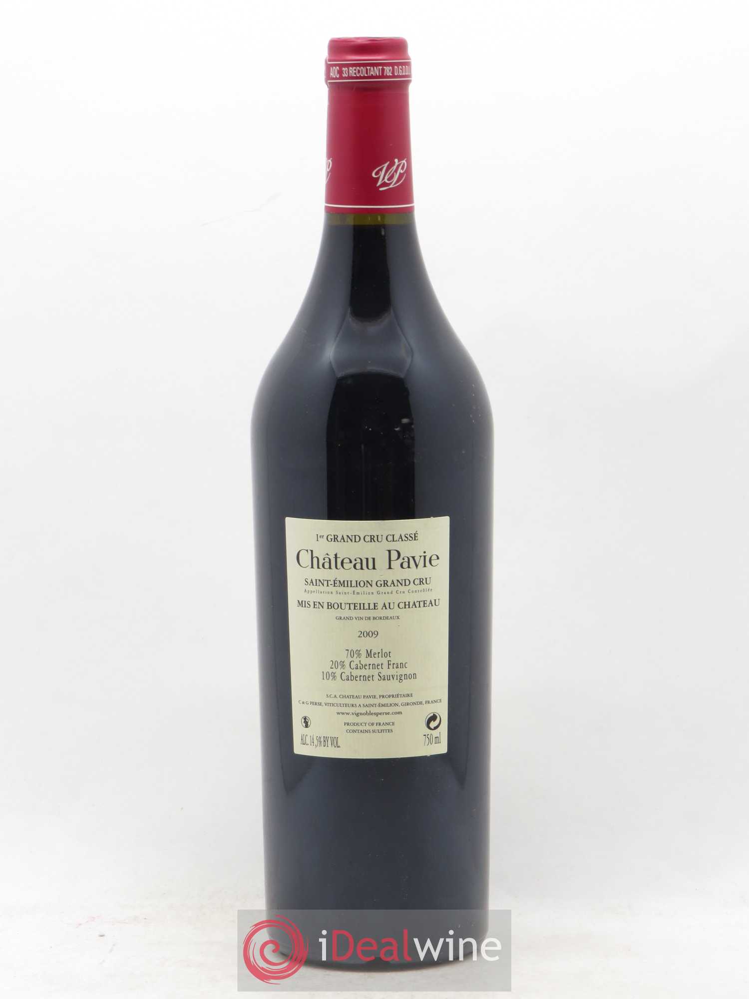 Château Pavie 1er Grand Cru Classé A 2009 - Lot de 1 bouteille - 1