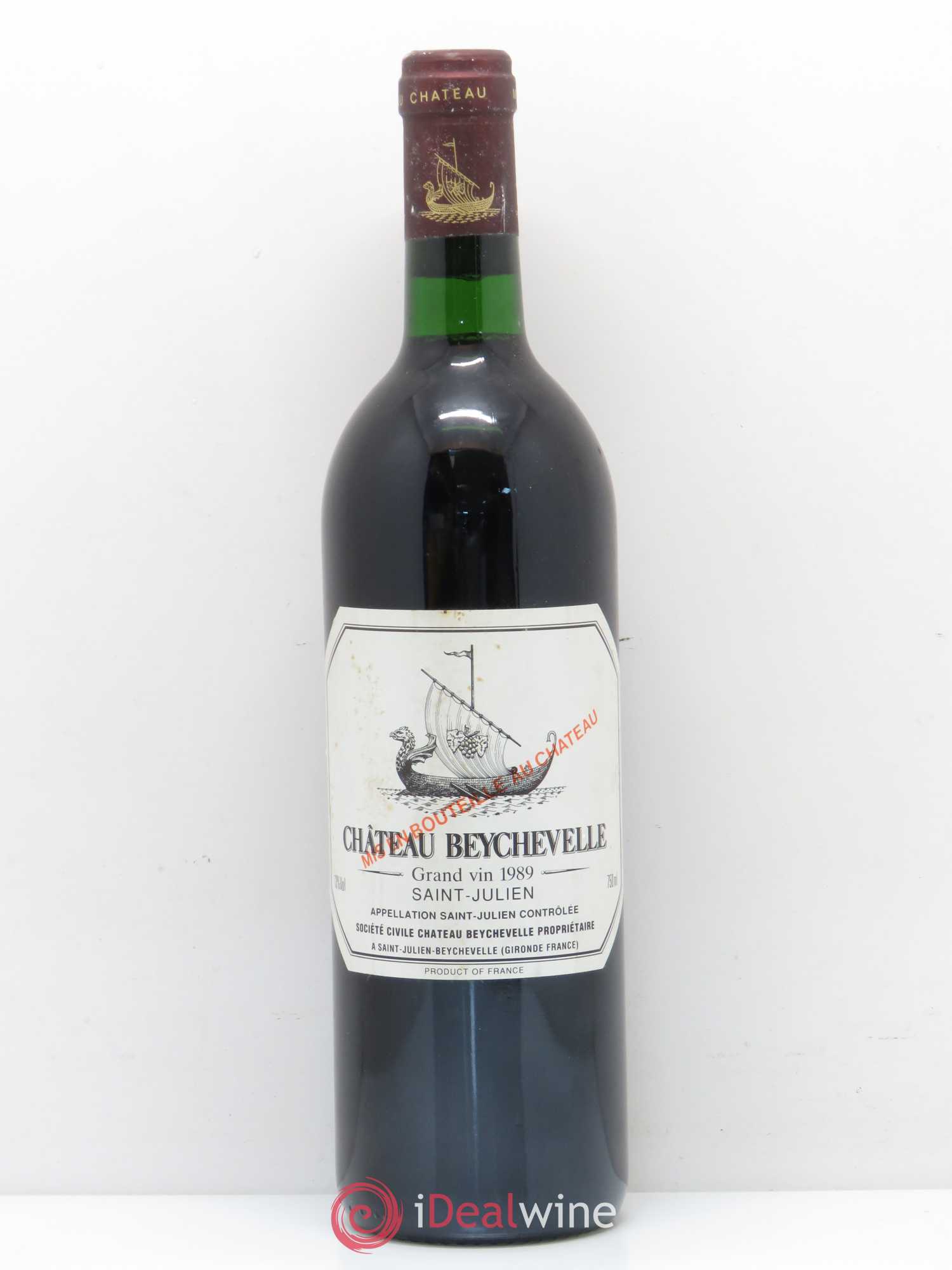 Château Beychevelle 4ème Grand Cru Classé 1989 - Lot de 1 bouteille - 0