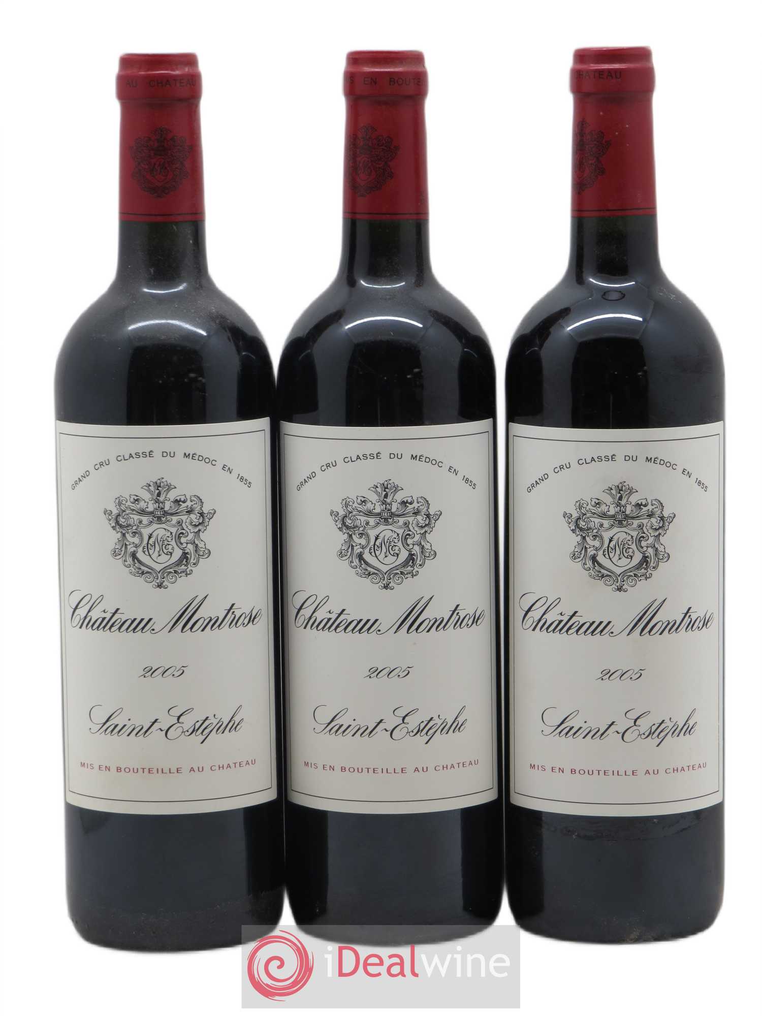 Château Montrose 2ème Grand Cru Classé 2005 - Lot de 3 bouteilles - 0