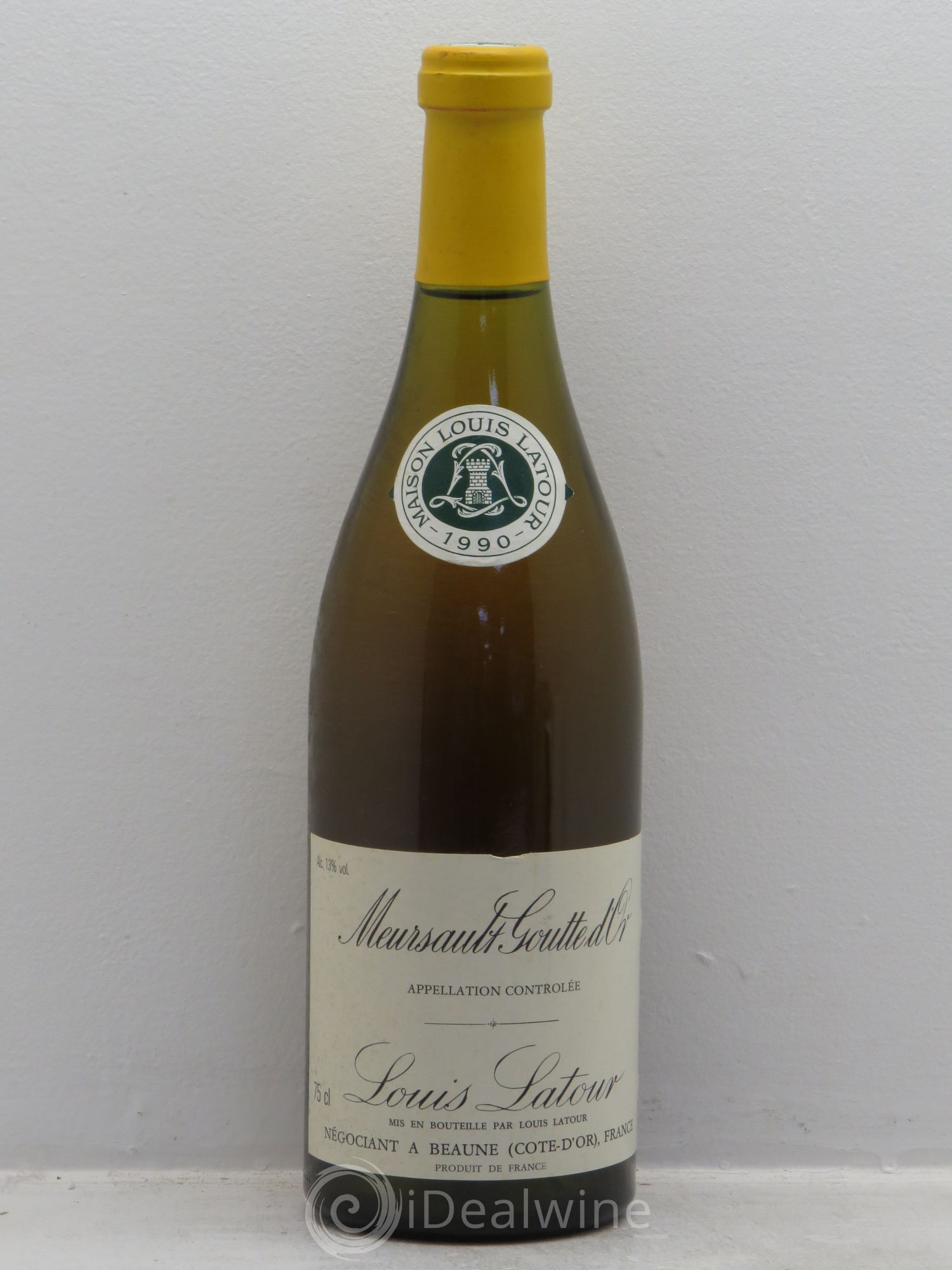 Meursault 1er Cru Goutte d'or Louis Latour 1990 - Lot de 1 bouteille - 0