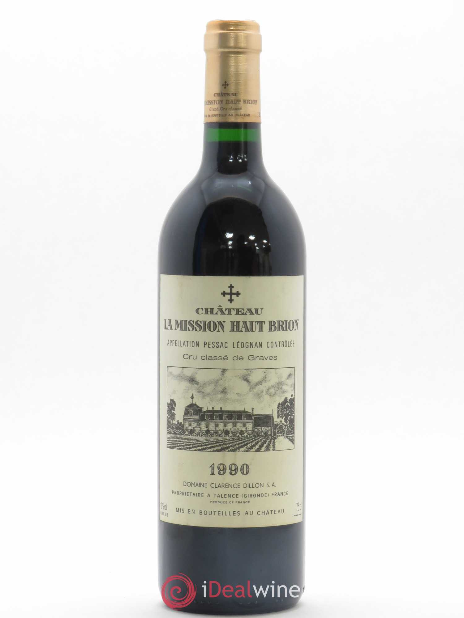 Château la Mission Haut-Brion Cru Classé de Graves 1990 - Lot de 1 bouteille - 0