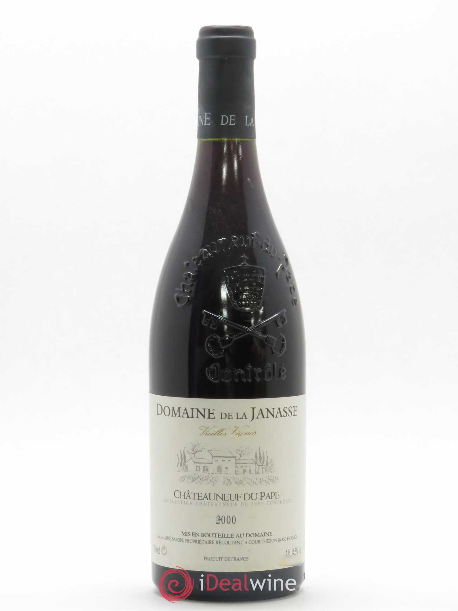 Châteauneuf-du-Pape Cuvée Vieilles Vignes La Janasse (Domaine de) 2000 - Lot de 1 bouteille - 0