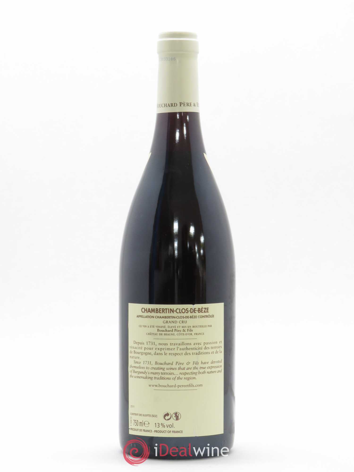 Chambertin Clos de Bèze Grand Cru Bouchard Père & Fils (sans prix de réserve) 2011 - Lot de 1 bouteille - 1