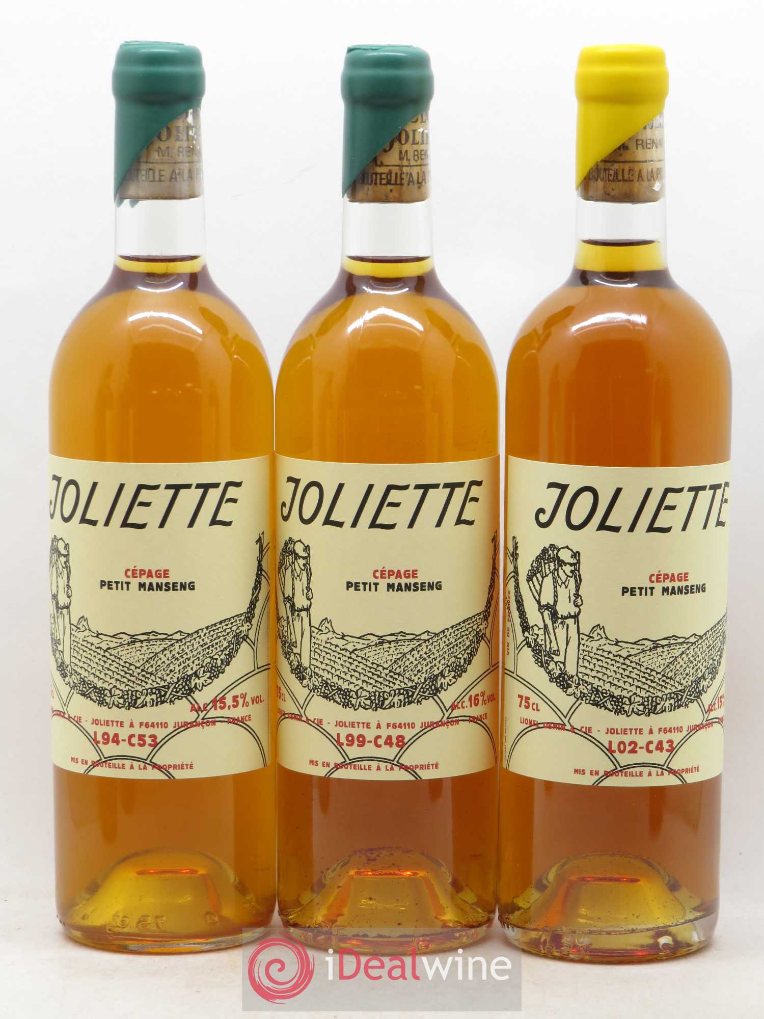 Jurançon Clos Joliette Caisse panachée Millésimes 94/96/99/00/02/07 - Lotto di 6 bottiglie - 1