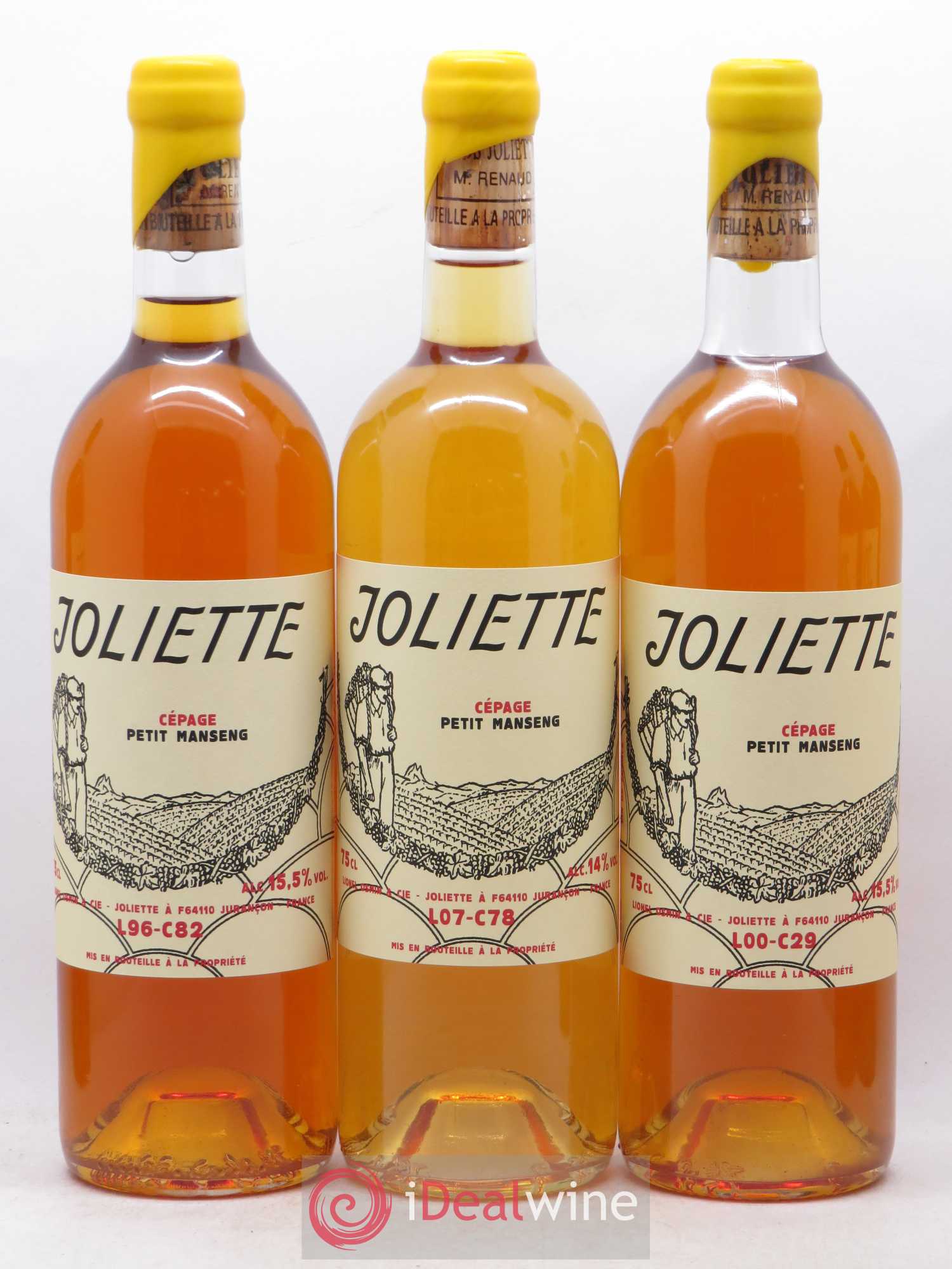 Jurançon Clos Joliette Caisse panachée Millésimes 94/96/99/00/02/07 - Lotto di 6 bottiglie - 2