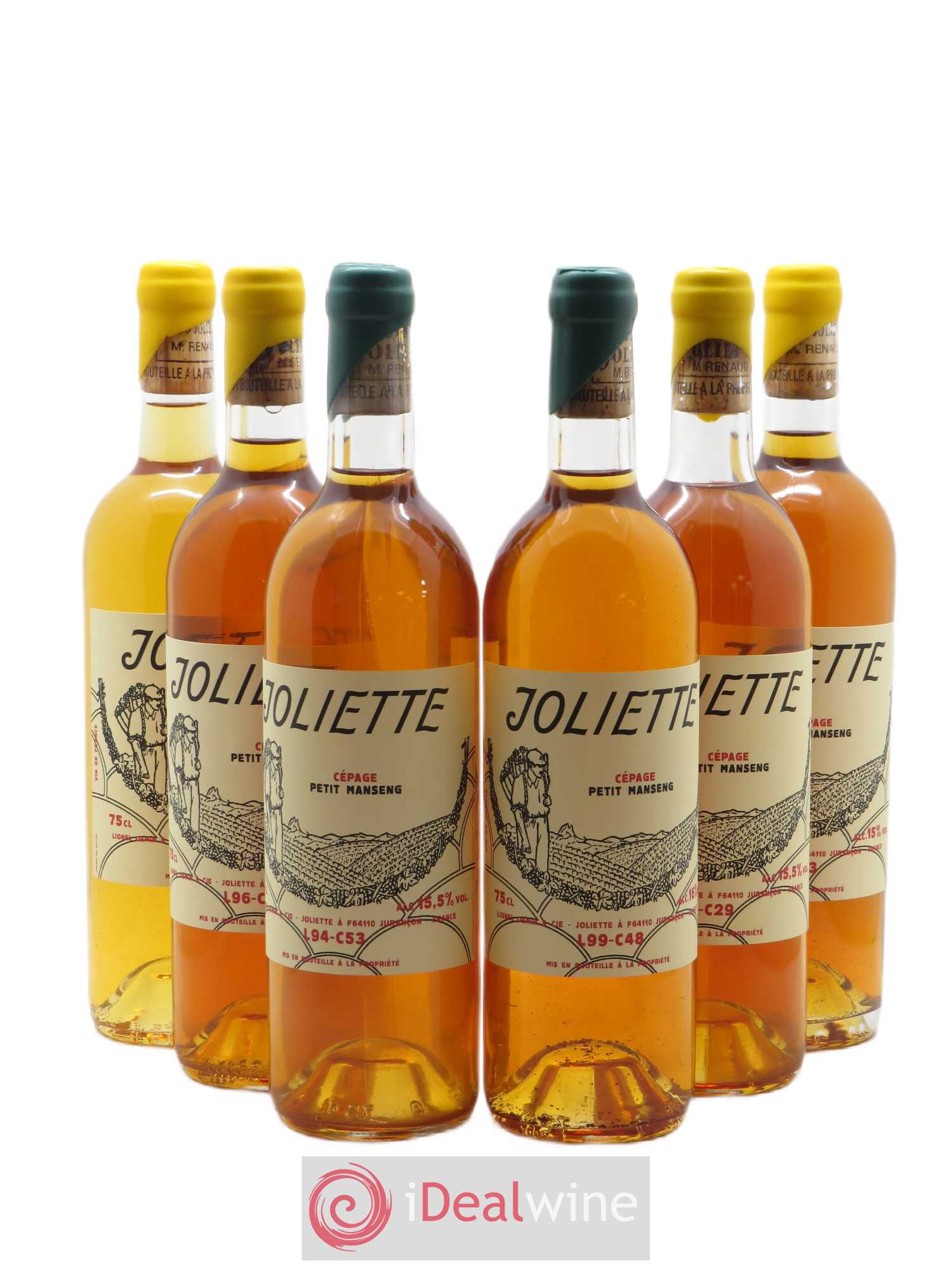 Jurançon Clos Joliette Caisse panachée Millésimes 94/96/99/00/02/07 - Lotto di 6 bottiglie - 0