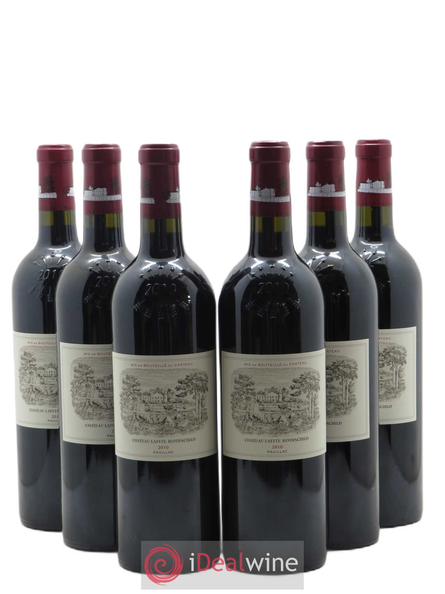 Château Lafite Rothschild 1er Grand Cru Classé 2010 - Lot de 6 bouteilles - 0