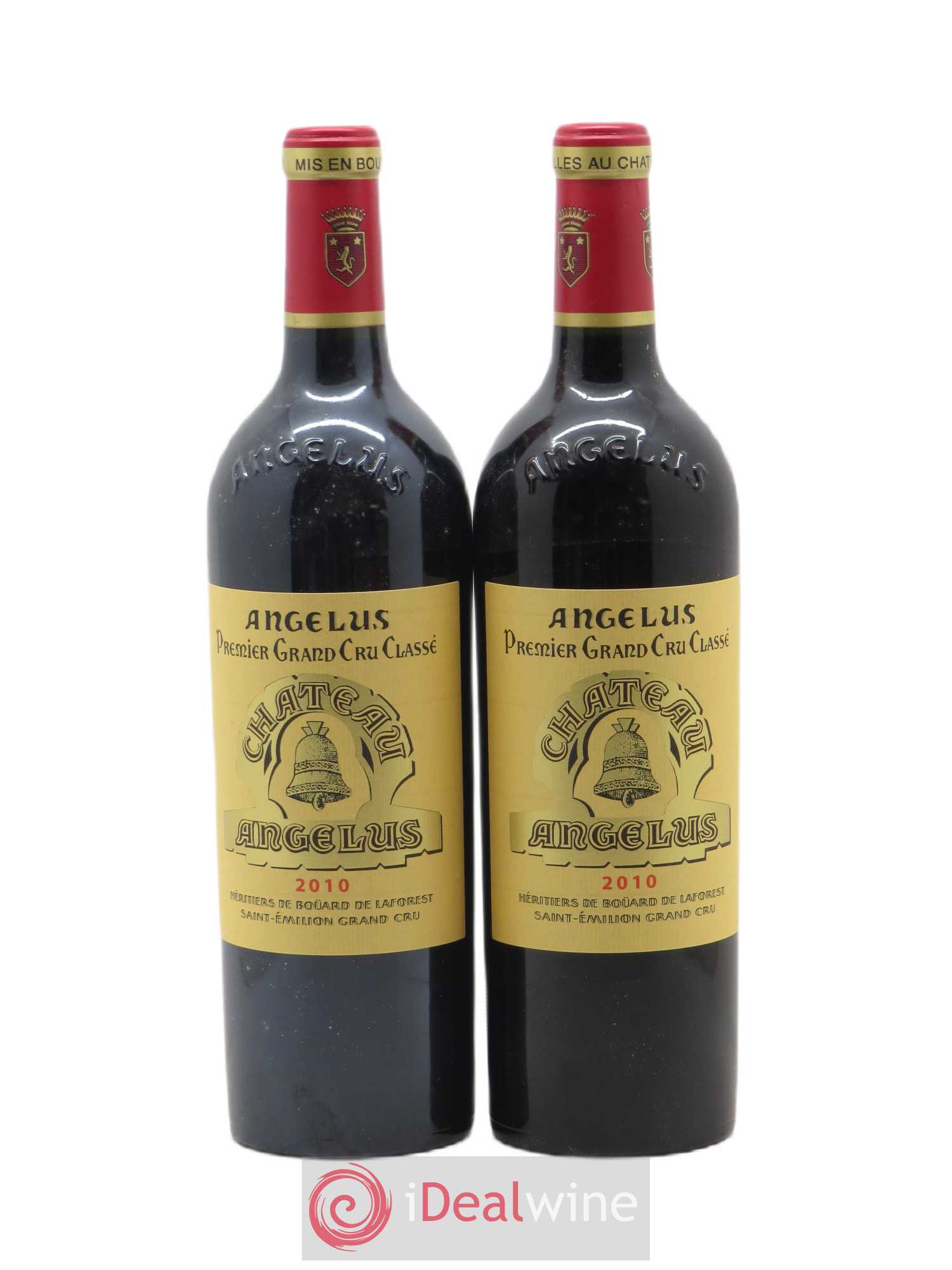 Château Angélus 1er Grand Cru Classé A (sans prix de réserve) 2010 - Lot de 2 bouteilles - 0