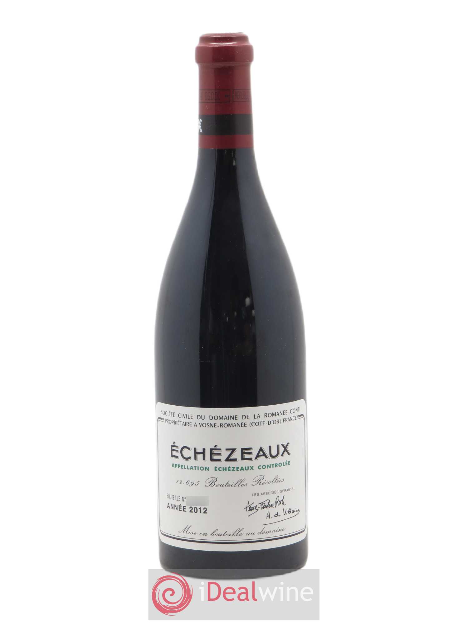 Echezeaux Grand Cru Domaine de la Romanée-Conti 2012 - Lot de 1 bouteille - 0