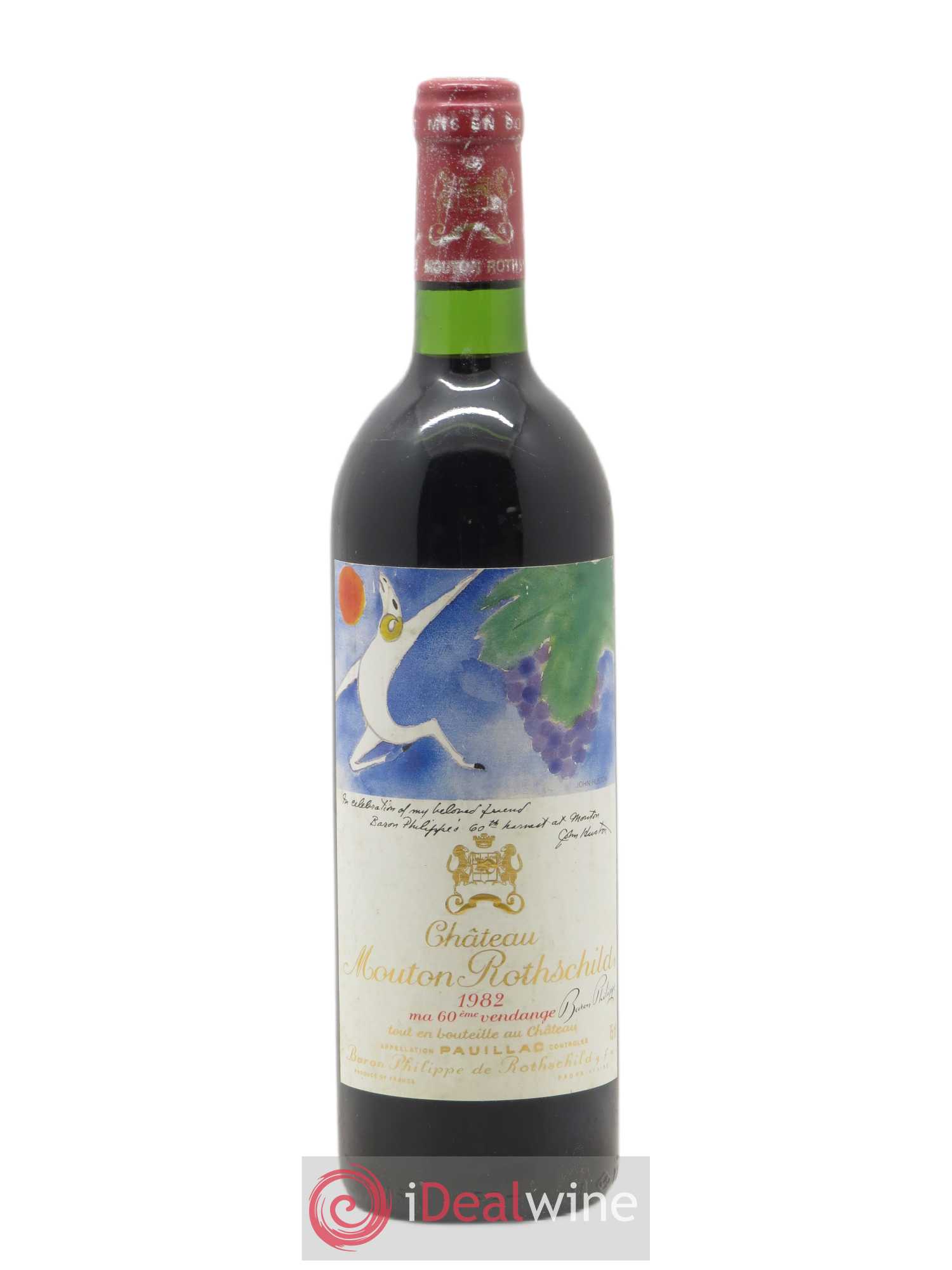 Château Mouton Rothschild 1er Grand Cru Classé 1982 - Lot de 1 bouteille - 0