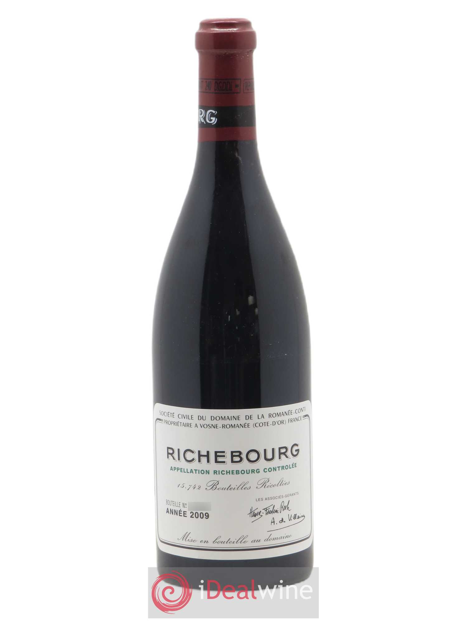 Richebourg Grand Cru Domaine de la Romanée-Conti 2009 - Lot de 1 bouteille - 0