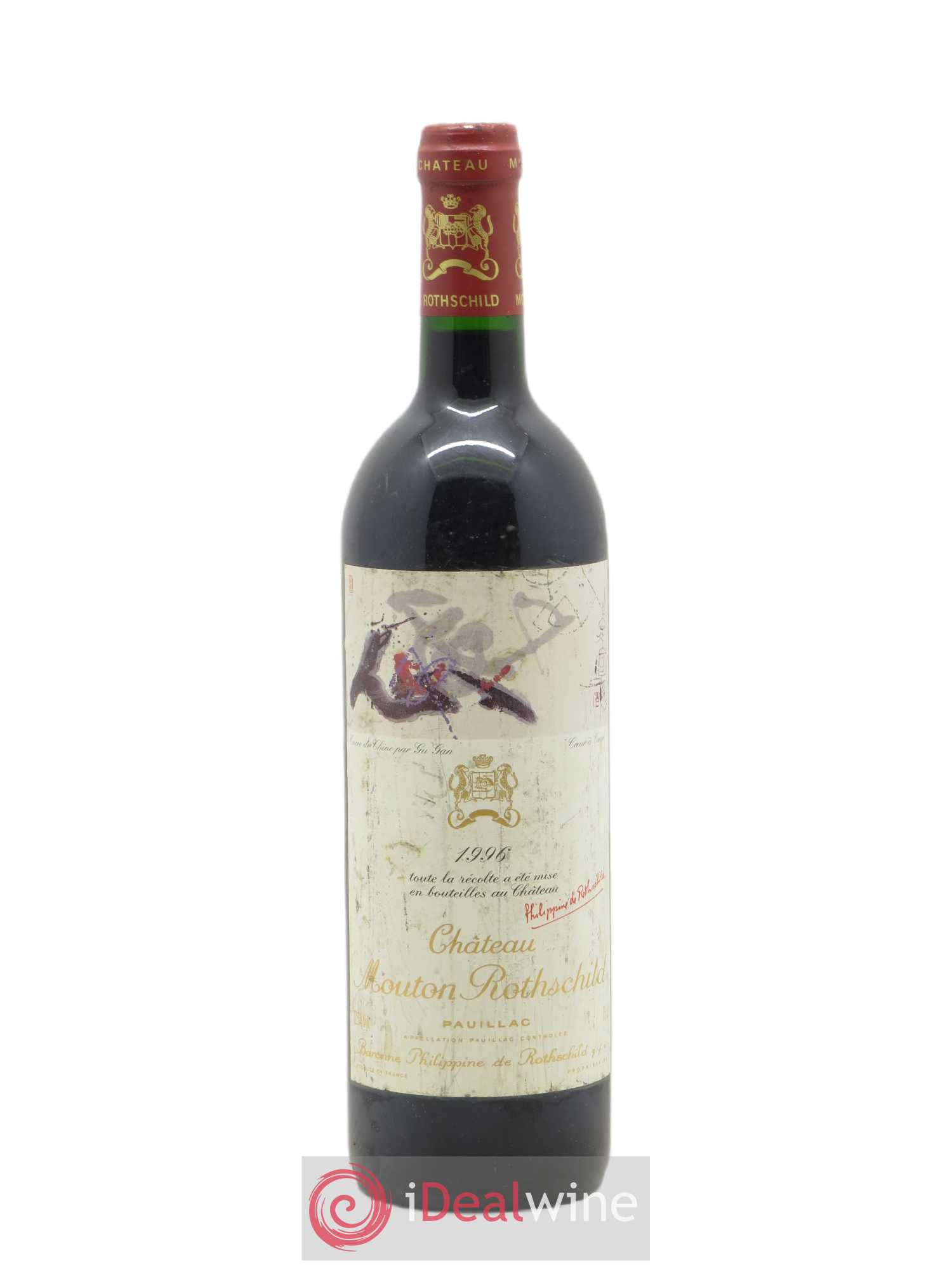 Château Mouton Rothschild 1er Grand Cru Classé (sans prix de réserve) 1996 - Lot de 1 bouteille - 0