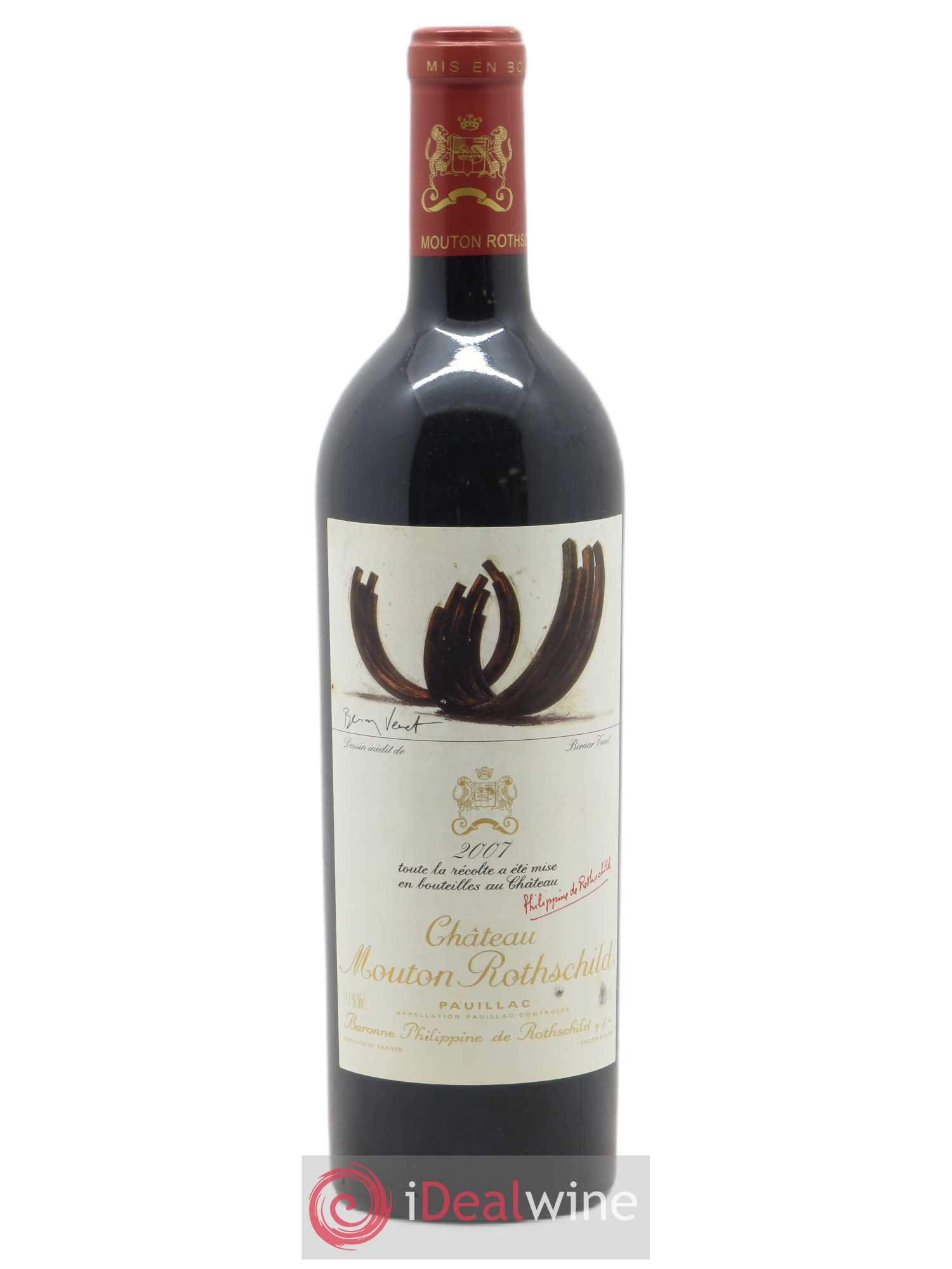 Château Mouton Rothschild 1er Grand Cru Classé (sans prix de réserve) 2007 - Lot de 1 bouteille - 0