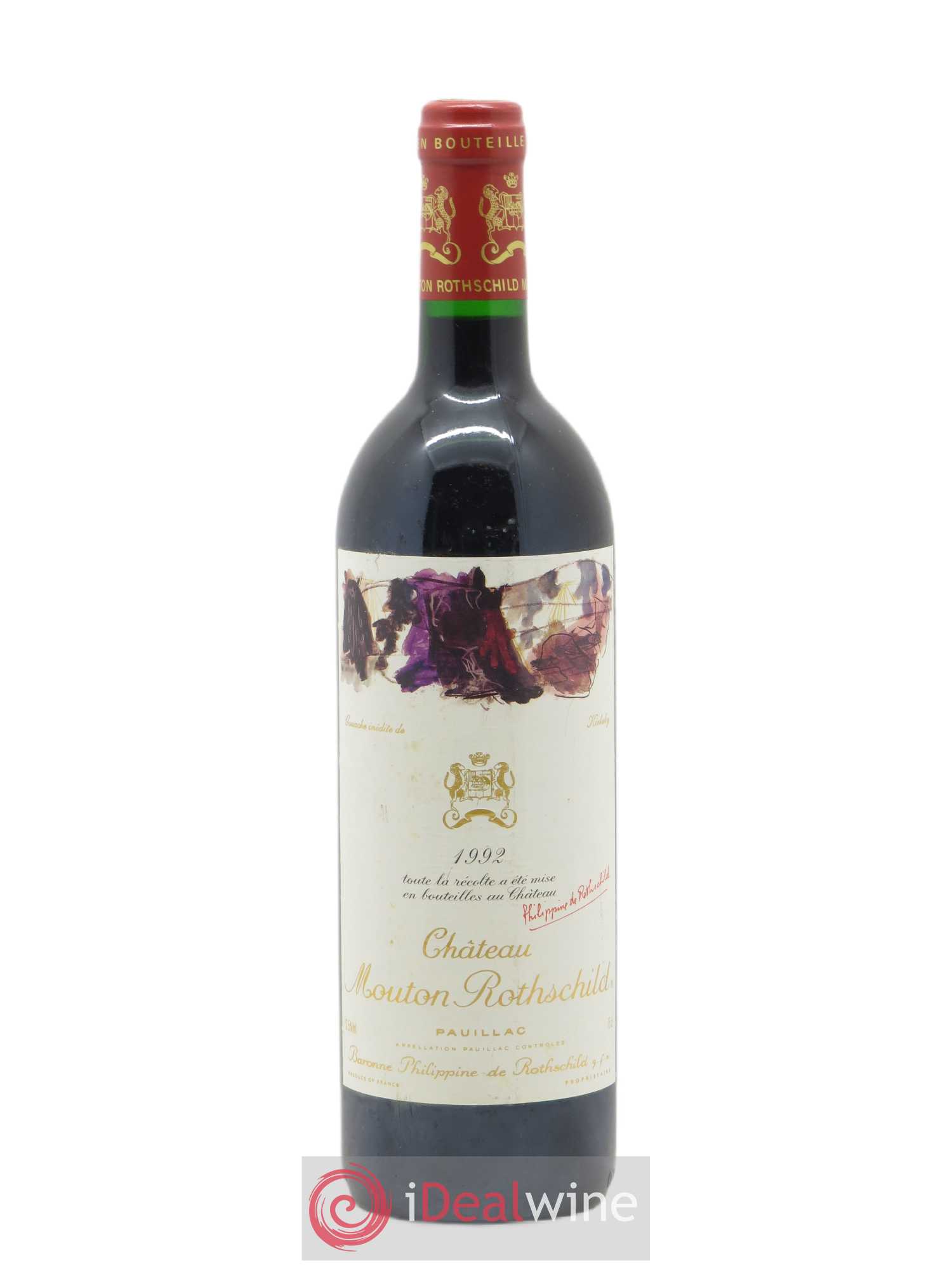 Château Mouton Rothschild 1er Grand Cru Classé 1992 - Lot de 1 bouteille - 0