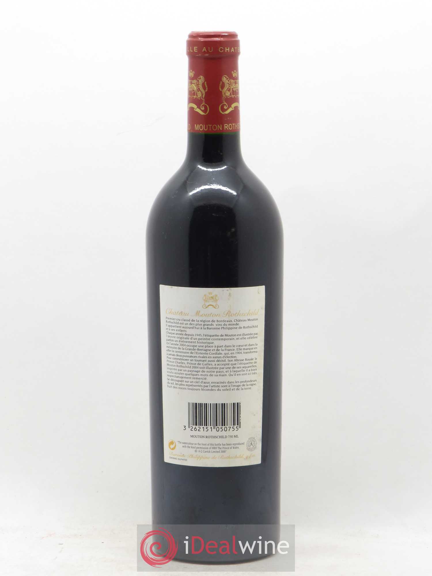 Château Mouton Rothschild 1er Grand Cru Classé 2004 - Lot de 1 bouteille - 1