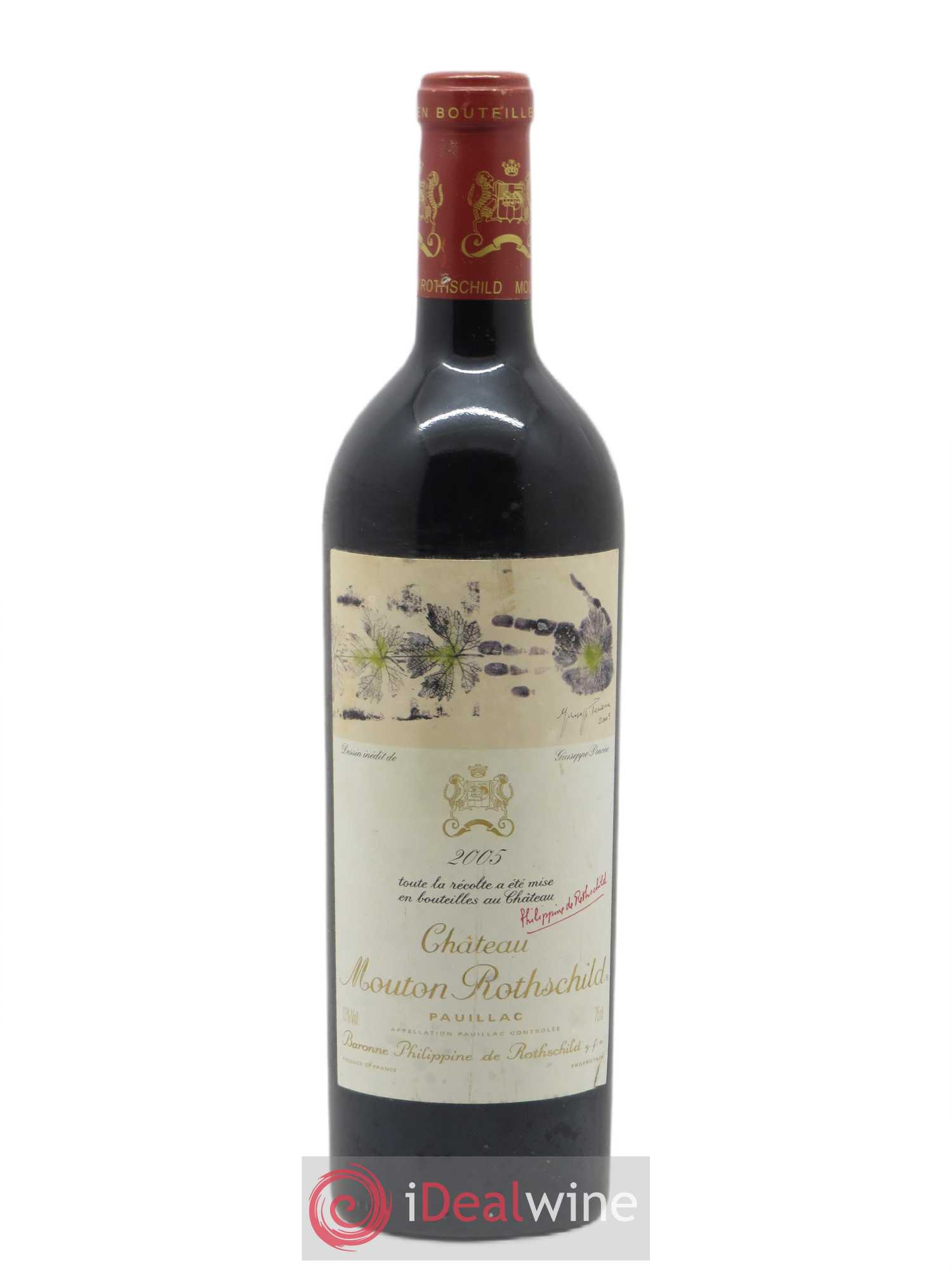 Château Mouton Rothschild 1er Grand Cru Classé 2005 - Lot de 1 bouteille - 0