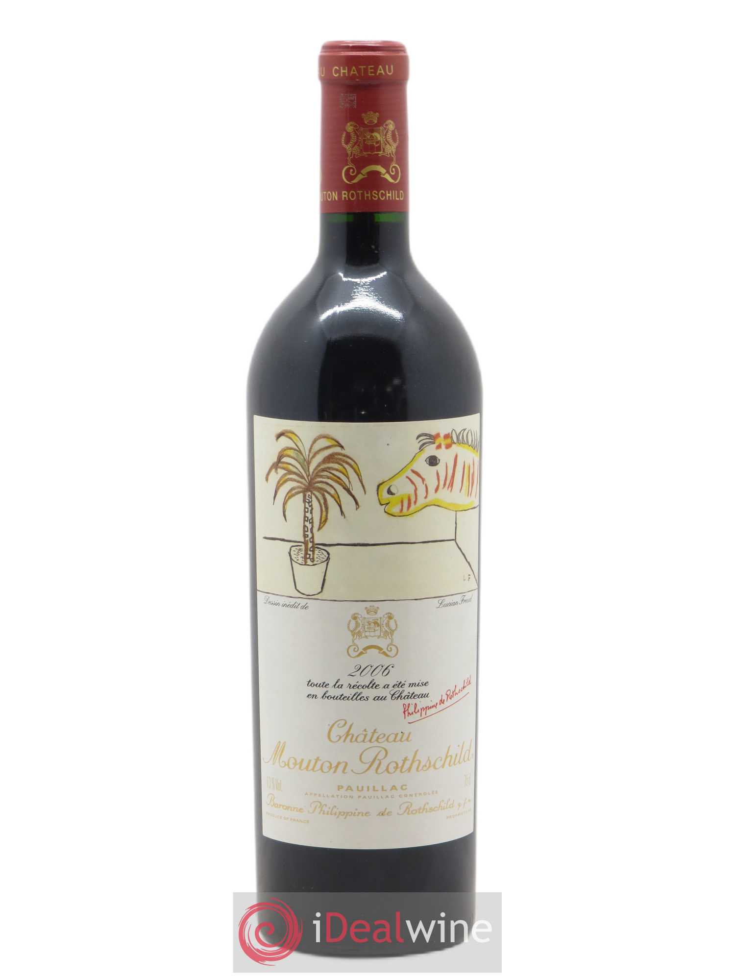 Château Mouton Rothschild 1er Grand Cru Classé 2006 - Lot de 1 bouteille - 0