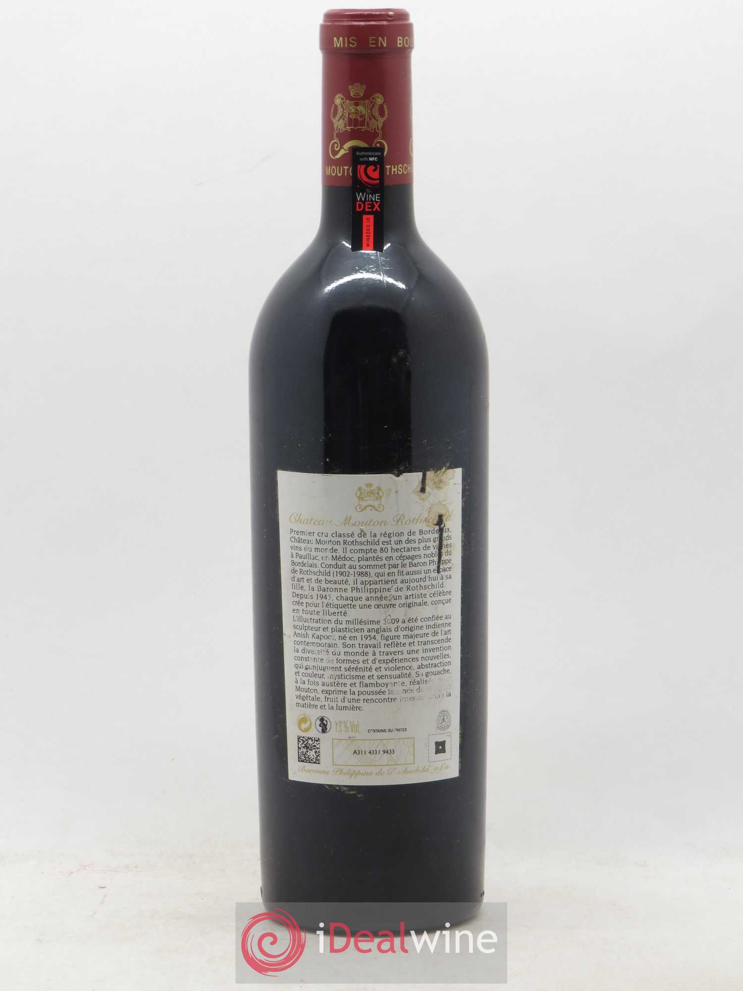Château Mouton Rothschild 1er Grand Cru Classé  (sans prix de réserve) 2009 - Lot de 1 bouteille - 1
