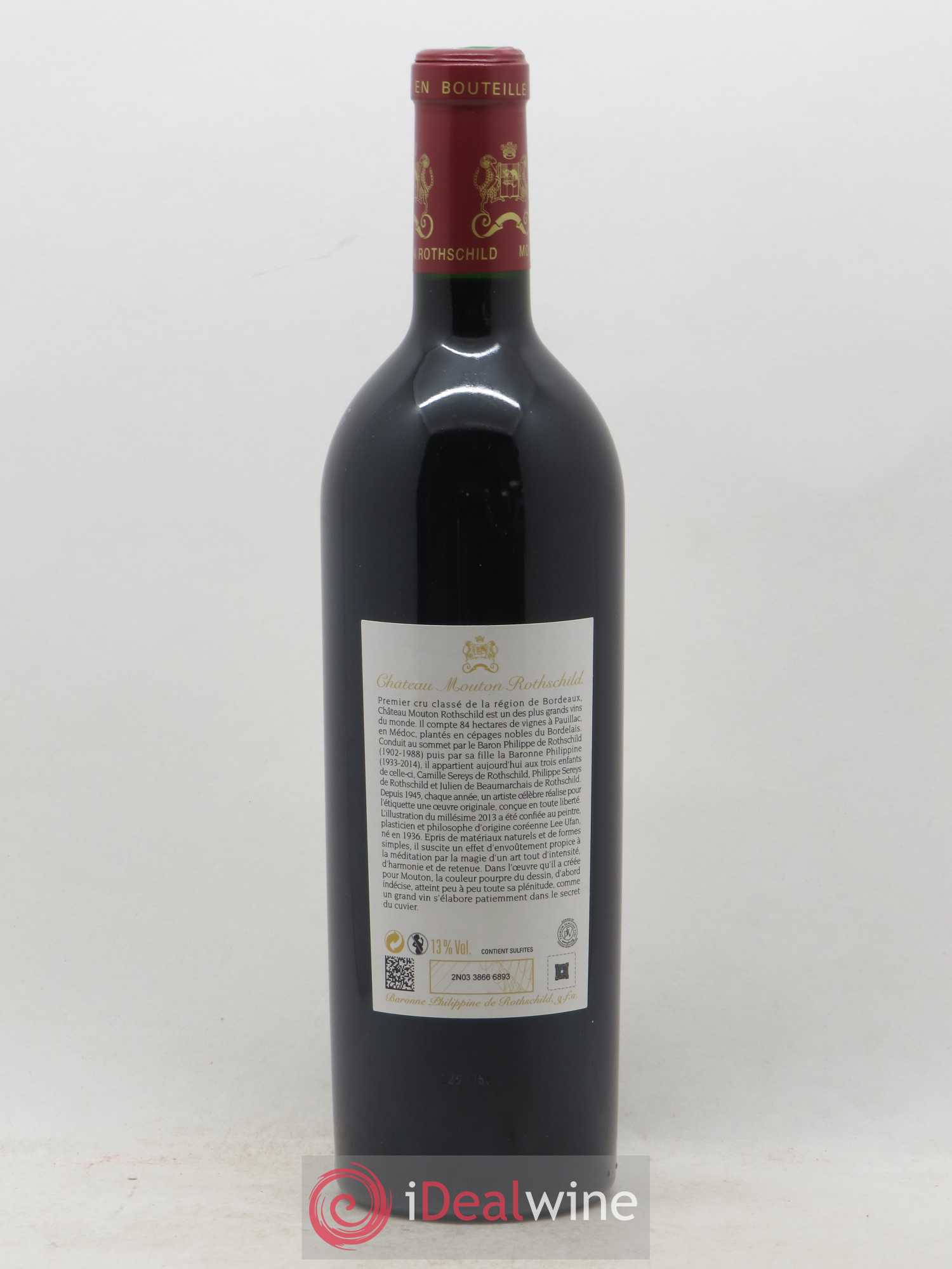 Château Mouton Rothschild 1er Grand Cru Classé 2013 - Lot de 1 bouteille - 1