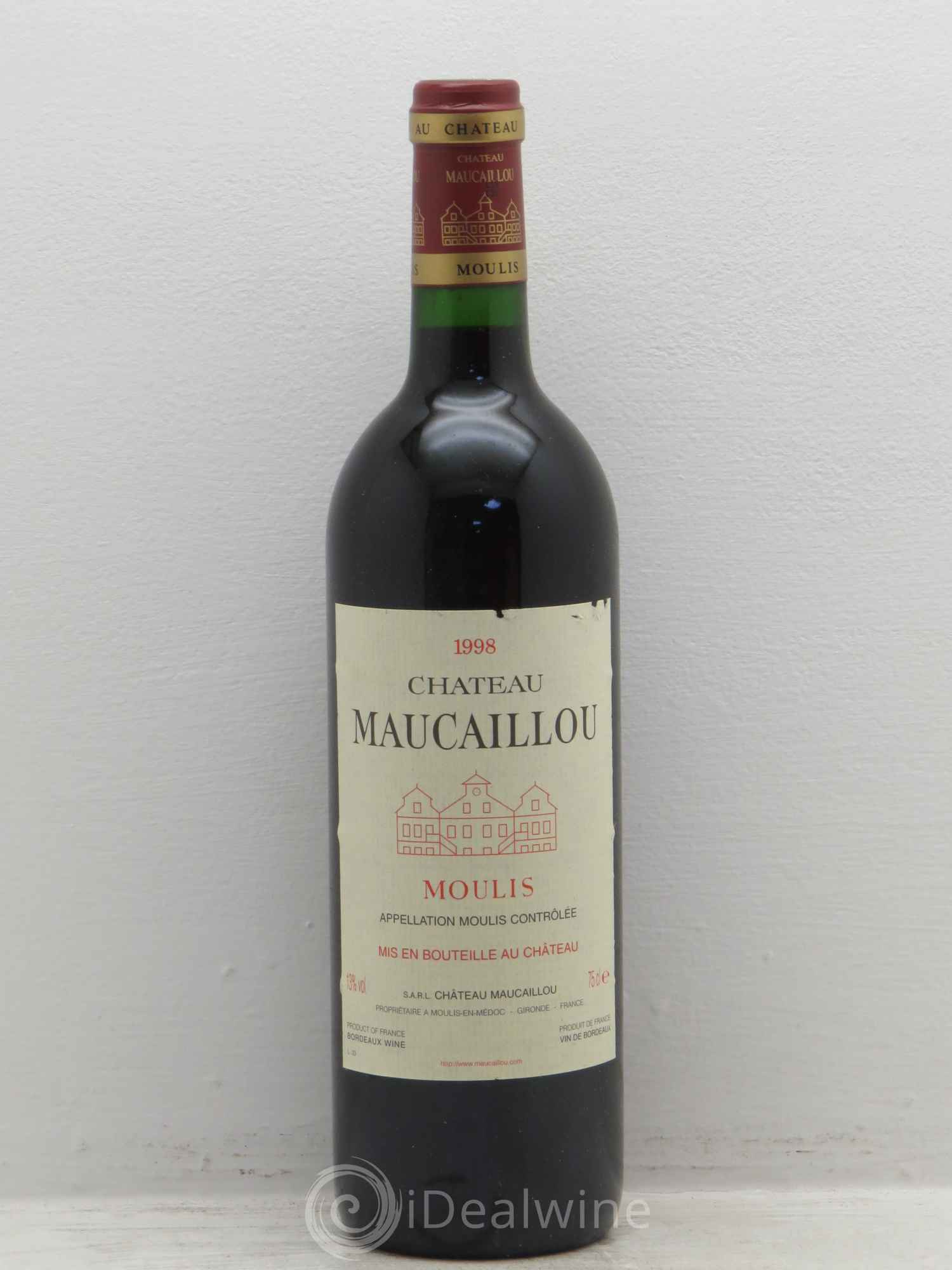 Château Maucaillou 1998 - Lot de 1 bouteille - 0