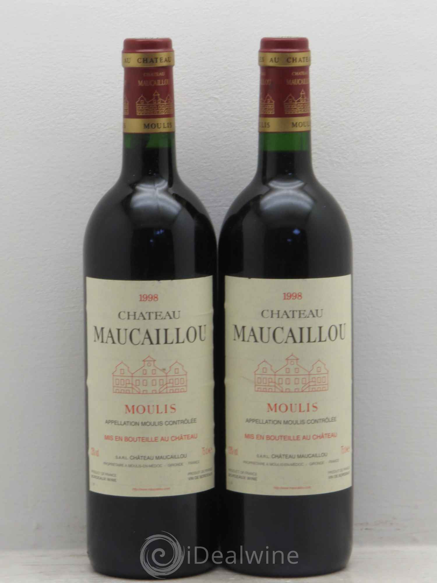 Château Maucaillou 1998 - Lot de 2 bouteilles - 0