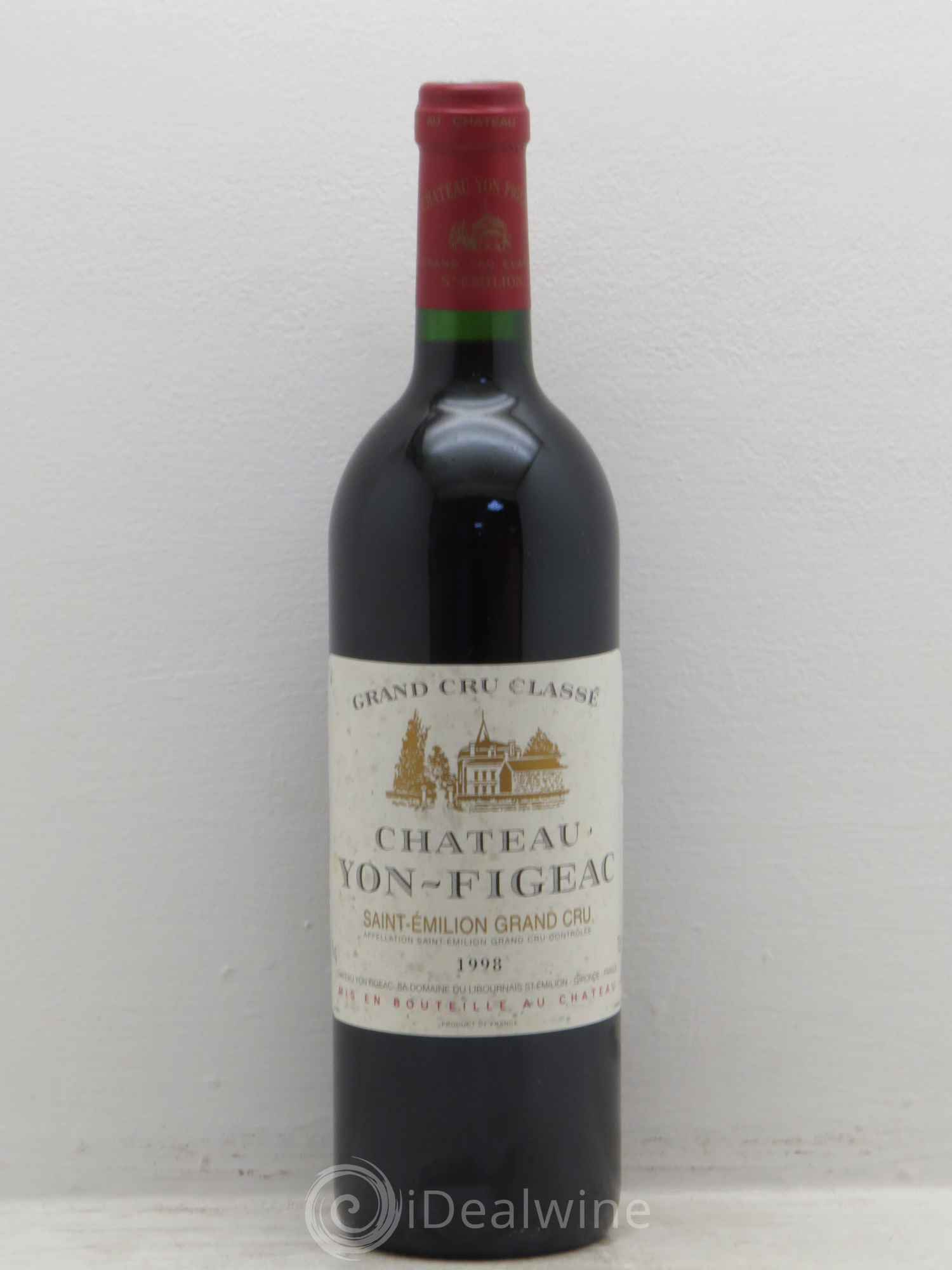 Château Yon Figeac Grand Cru Classé 1998 - Lot de 1 bouteille - 0