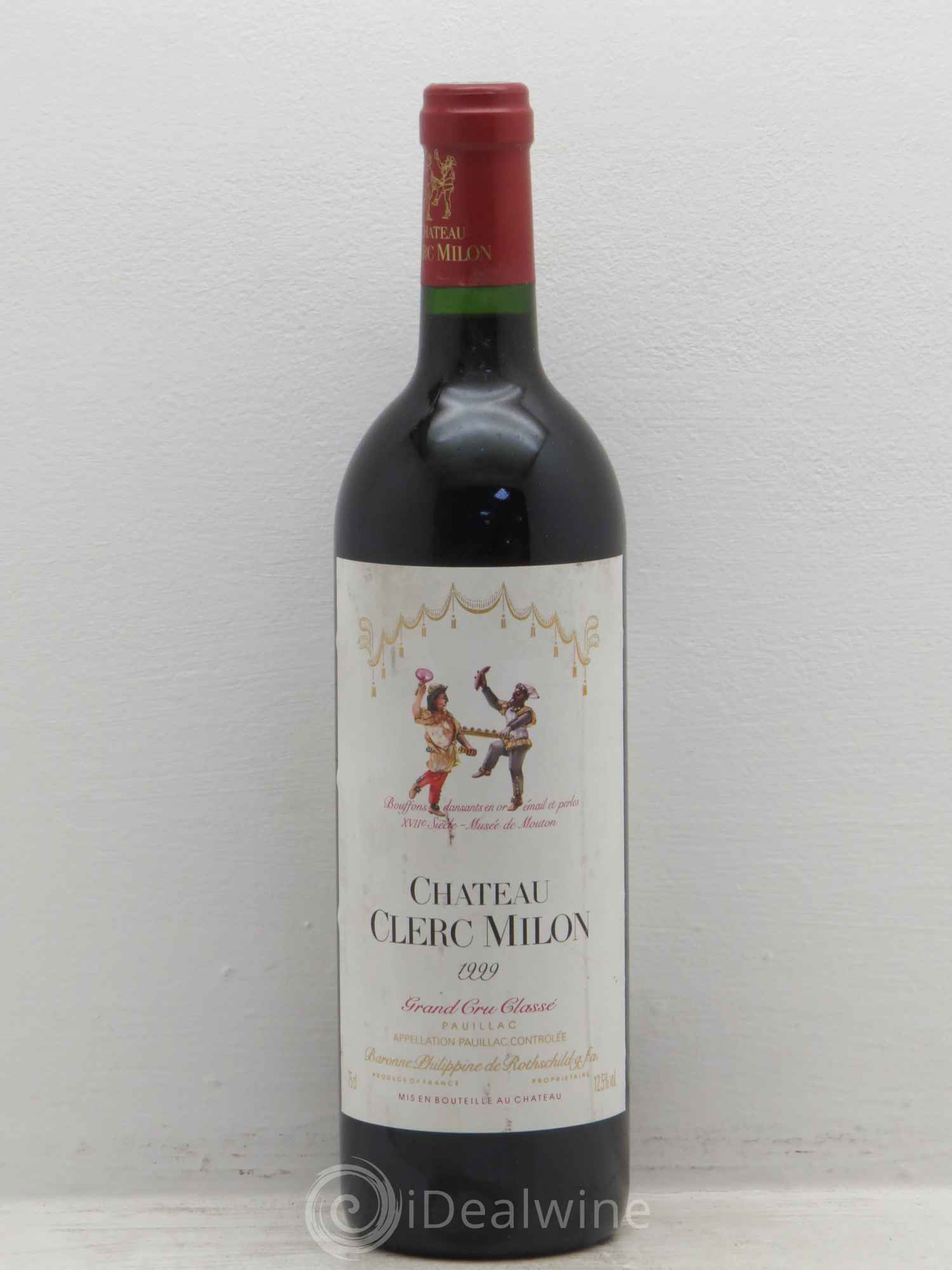 Château Clerc Milon 5ème Grand Cru Classé 1999 - Lot de 1 bouteille - 0