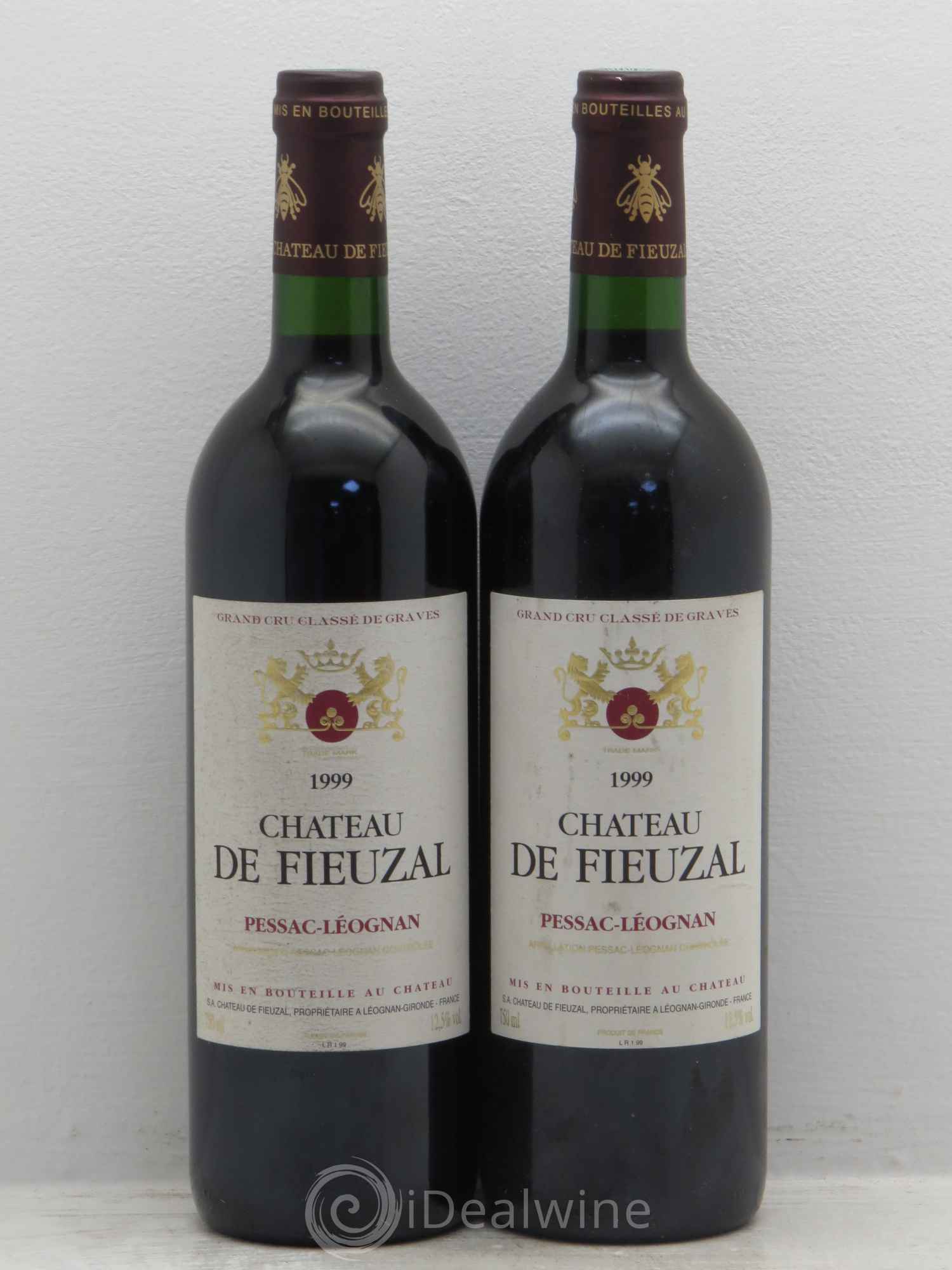 Château de Fieuzal Cru Classé de Graves 1999 - Lot de 2 bouteilles - 0