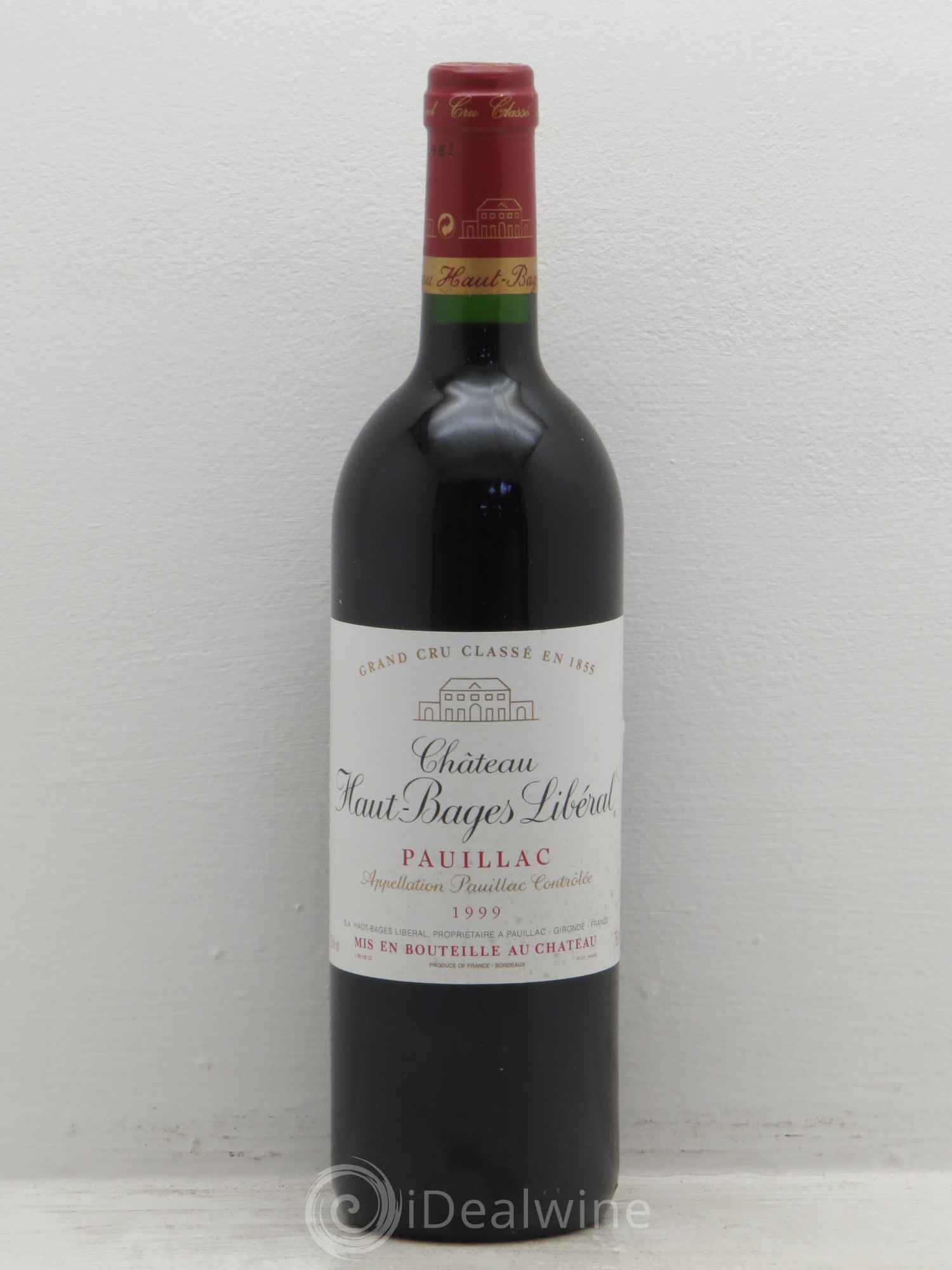 Château Haut Bages Libéral 5ème Grand Cru Classé 1999 - Lot de 1 bouteille - 0