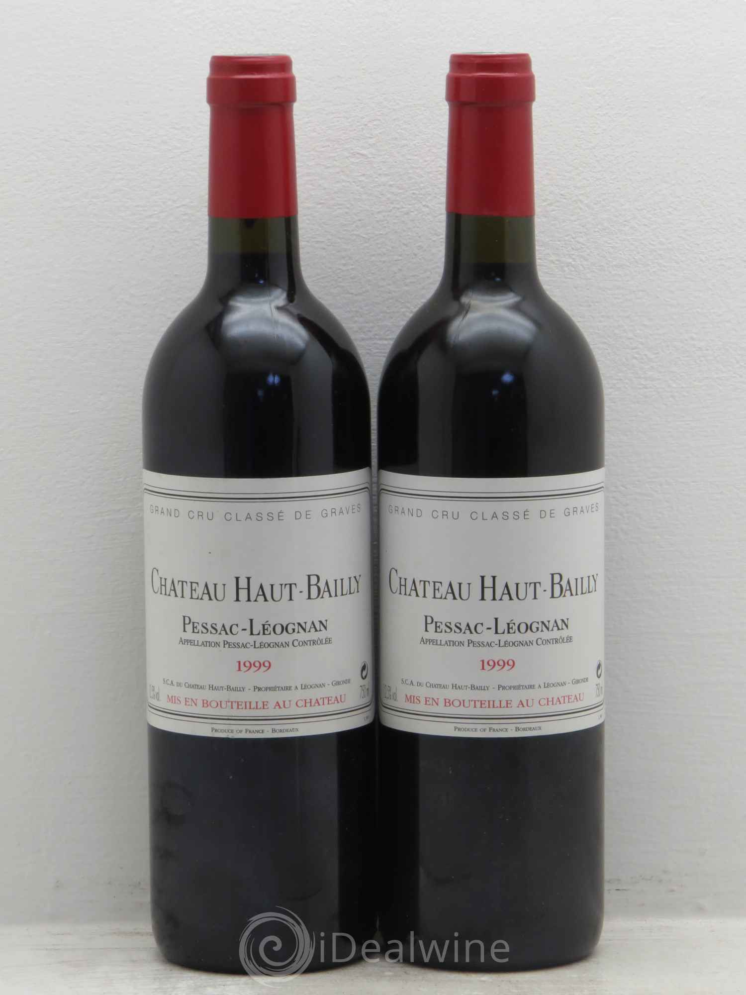 Château Haut-Bailly Cru Classé de Graves 1999 - Lot de 2 bouteilles - 0
