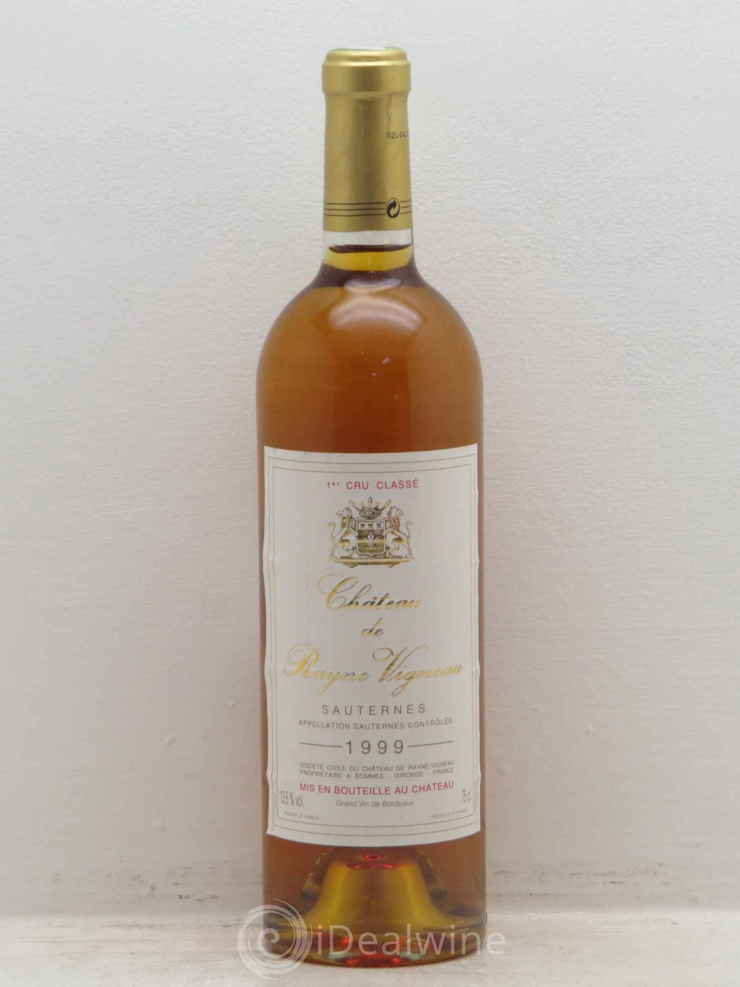 Château de Rayne Vigneau 1er Grand Cru Classé 1999 - Lotto di 1 bottiglia - 0