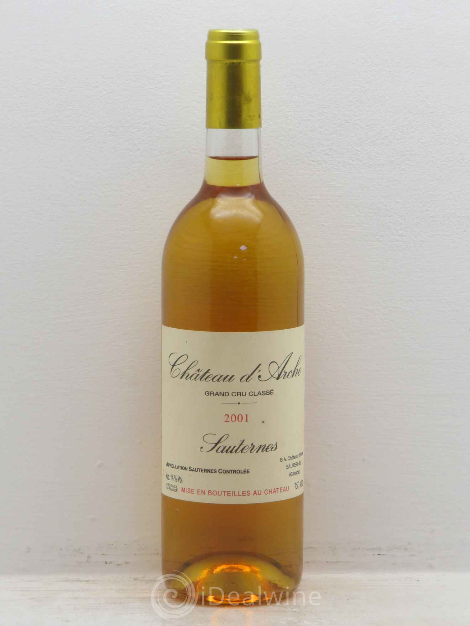 Château d' Arche 2ème Grand Cru Classé 2001 - Lotto di 1 bottiglia - 0
