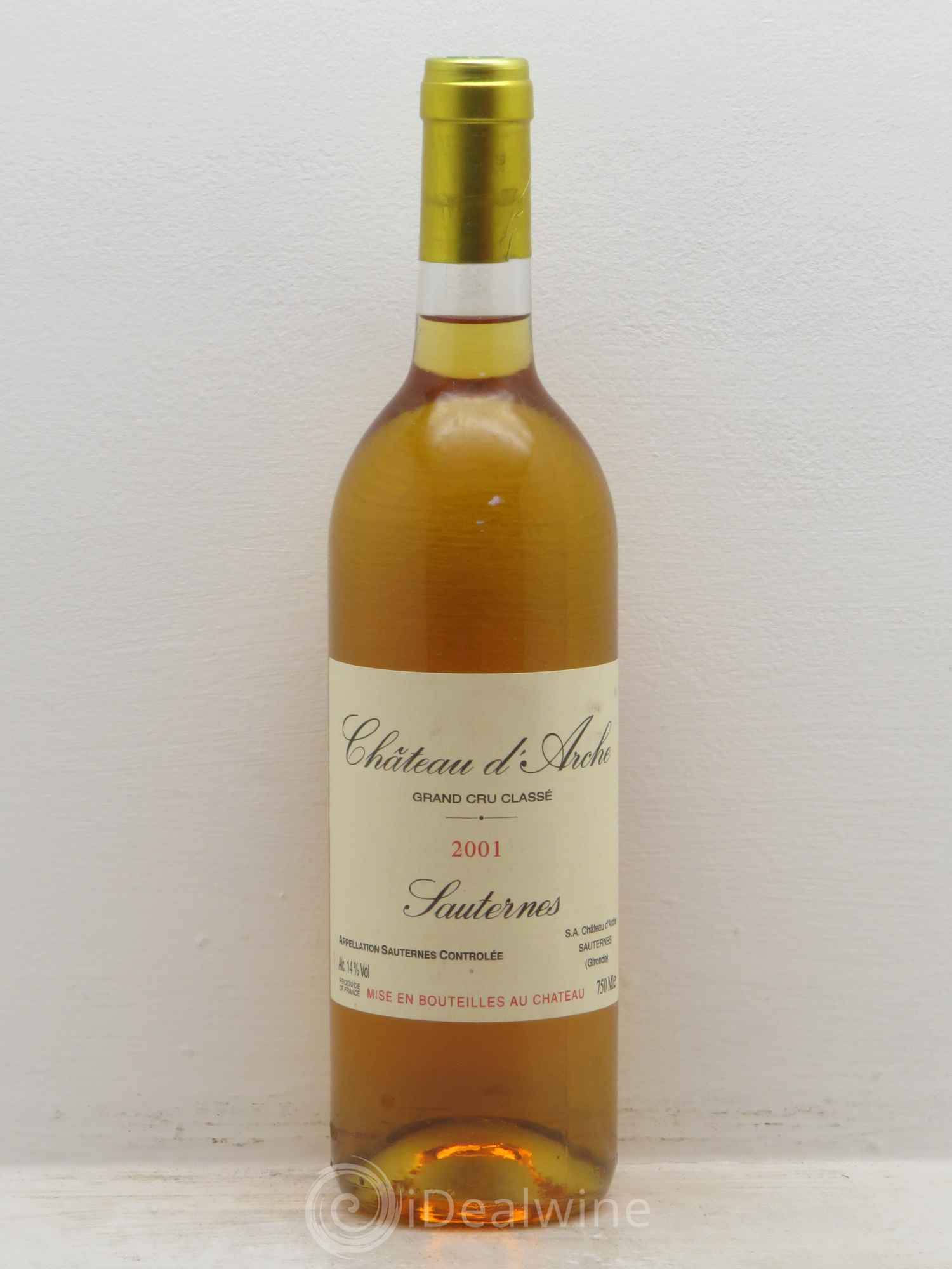 Château d' Arche 2ème Grand Cru Classé 2001 - Lotto di 1 bottiglia - 0