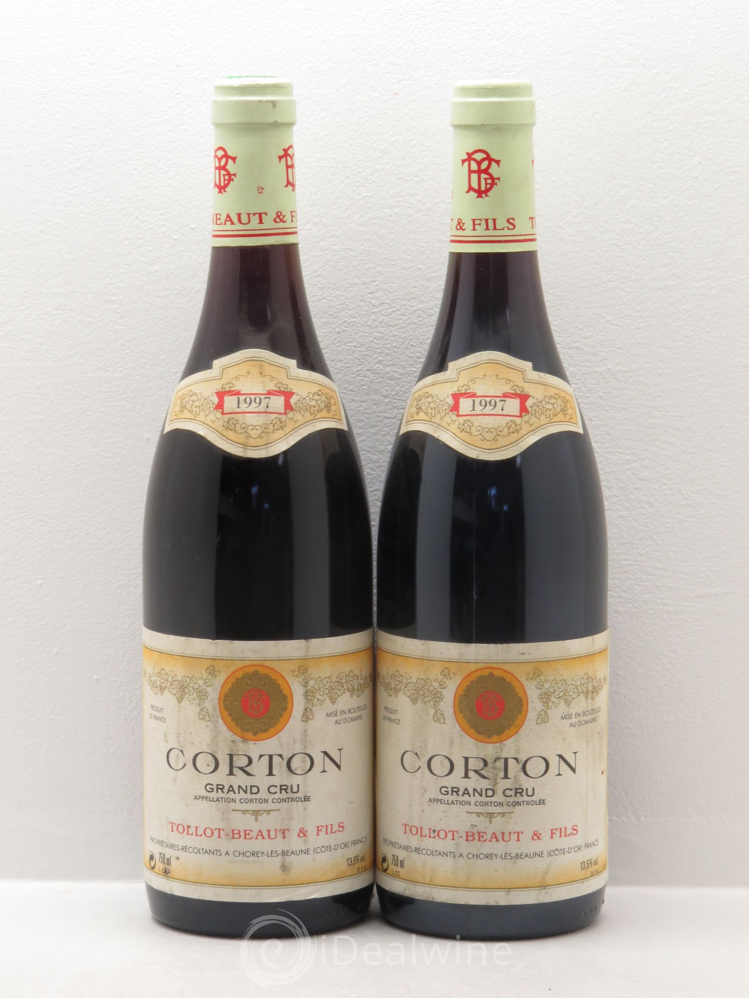 Corton Grand Cru Tollot Beaut (Domaine) 1997 - Lot de 2 bouteilles - 0